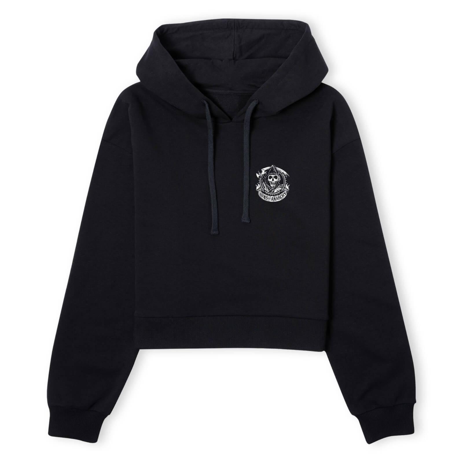 Sons of Anarchy White Label Women's Cropped Hoodie - Black - XS - Schwarz