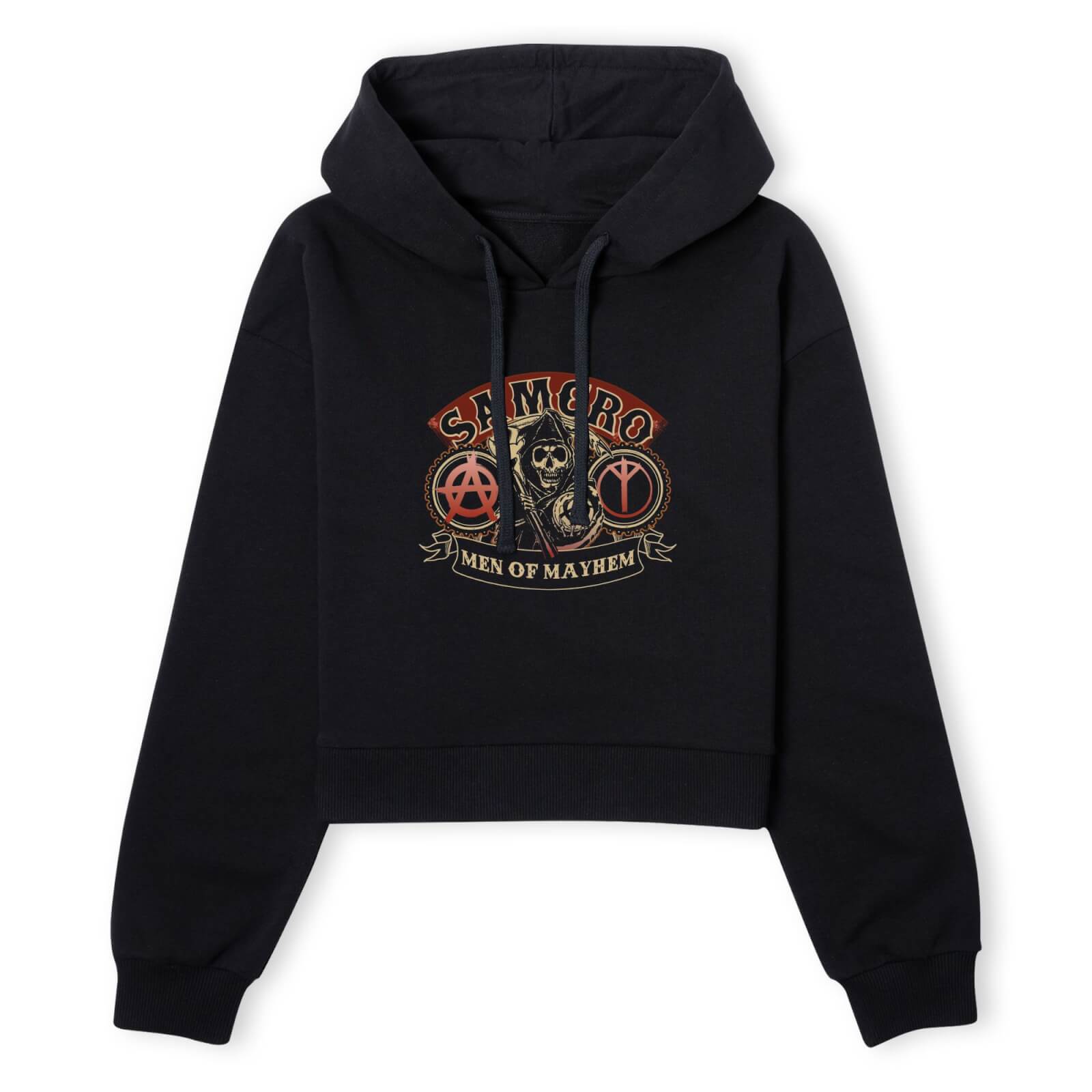 Sons of Anarchy Men Of Mayhem Women's Cropped Hoodie - Black - XS - Schwarz
