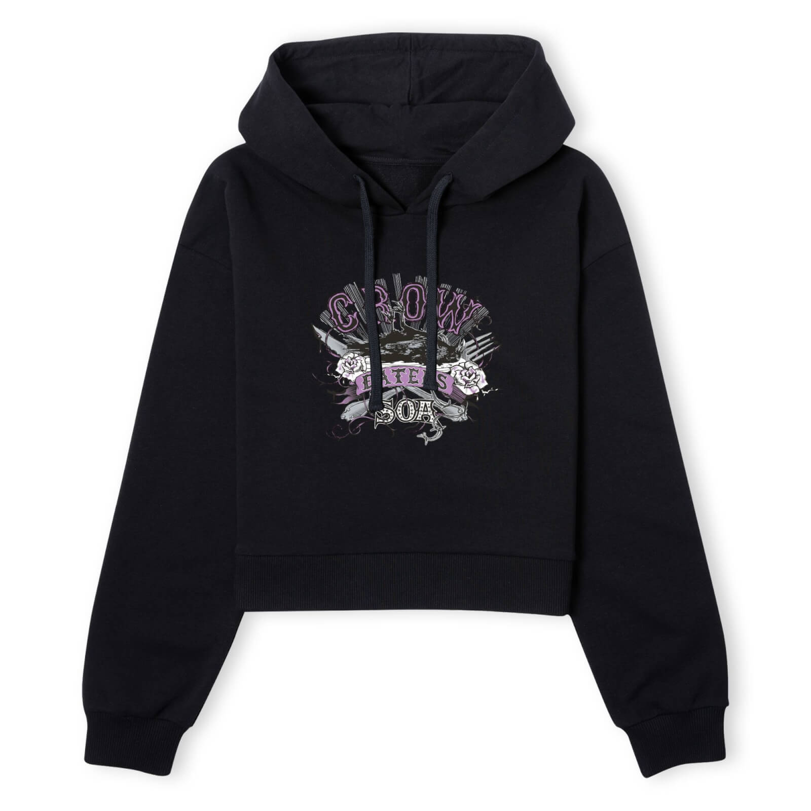 Sons of Anarchy Crow Eaters Women's Cropped Hoodie - Black - XS - Black