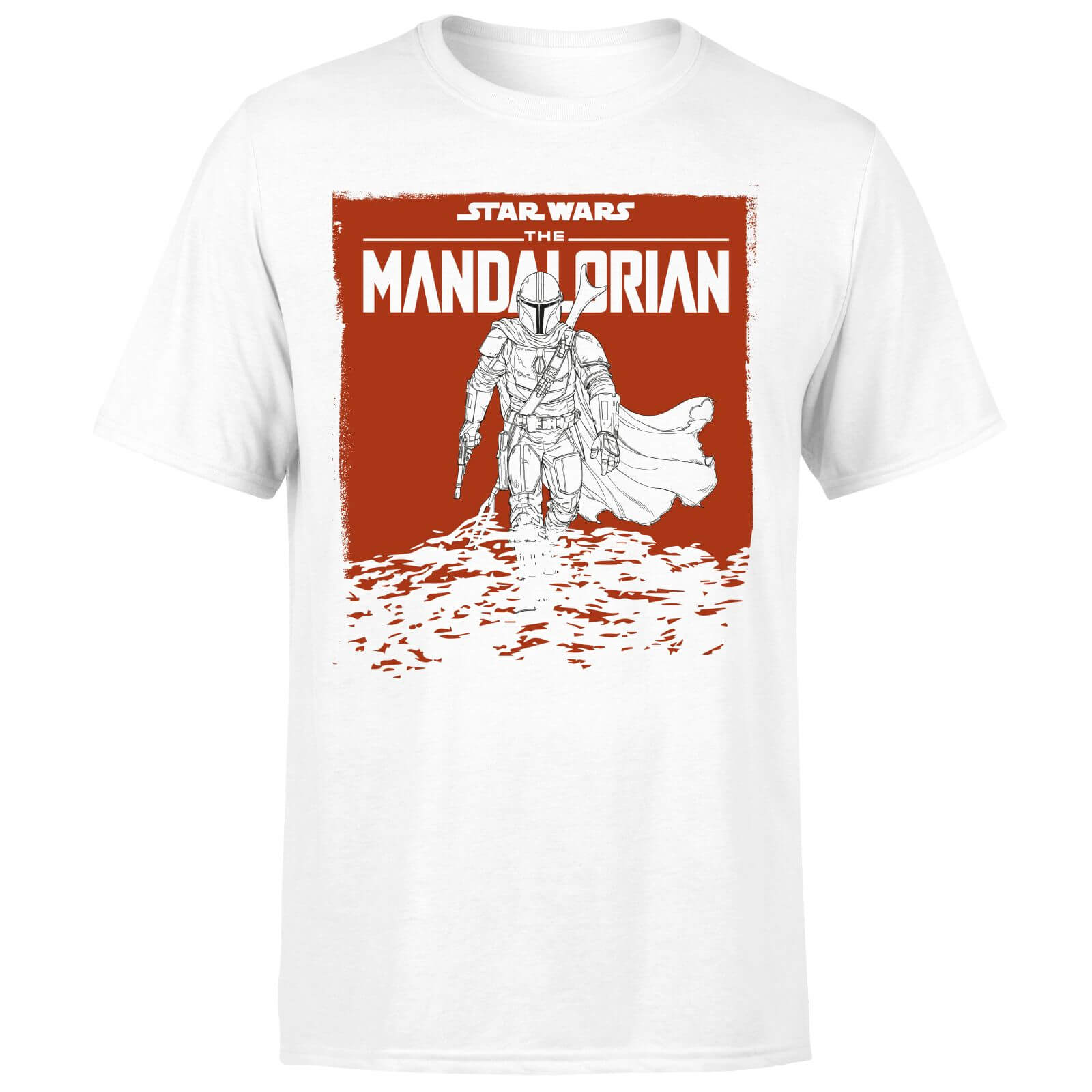 Star Wars The Mandalorian Storm Men's T-Shirt - White - XS
