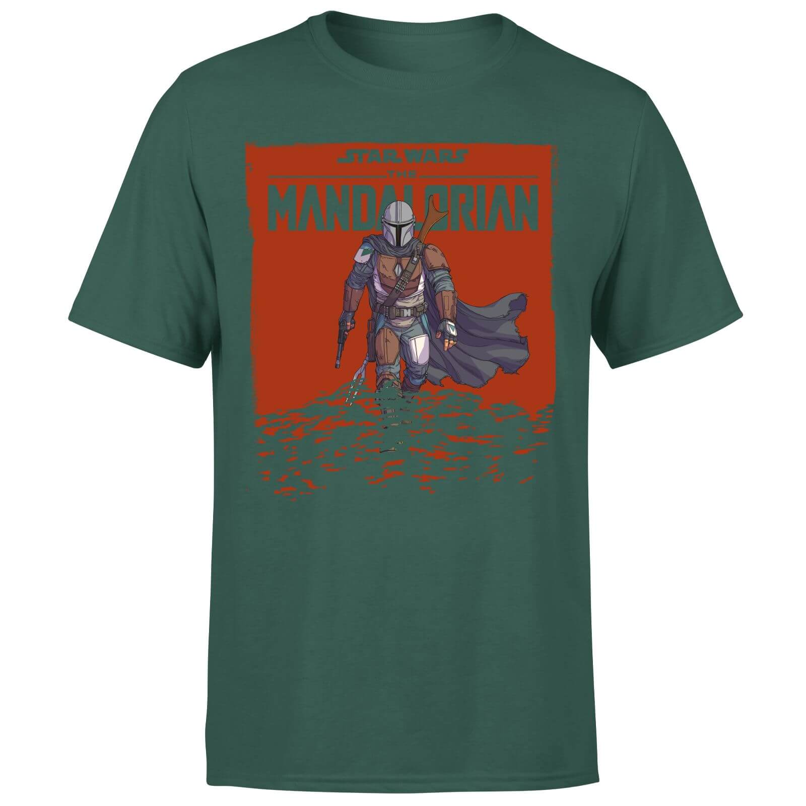 Star Wars The Mandalorian Storm Men's T-Shirt - Green - XS