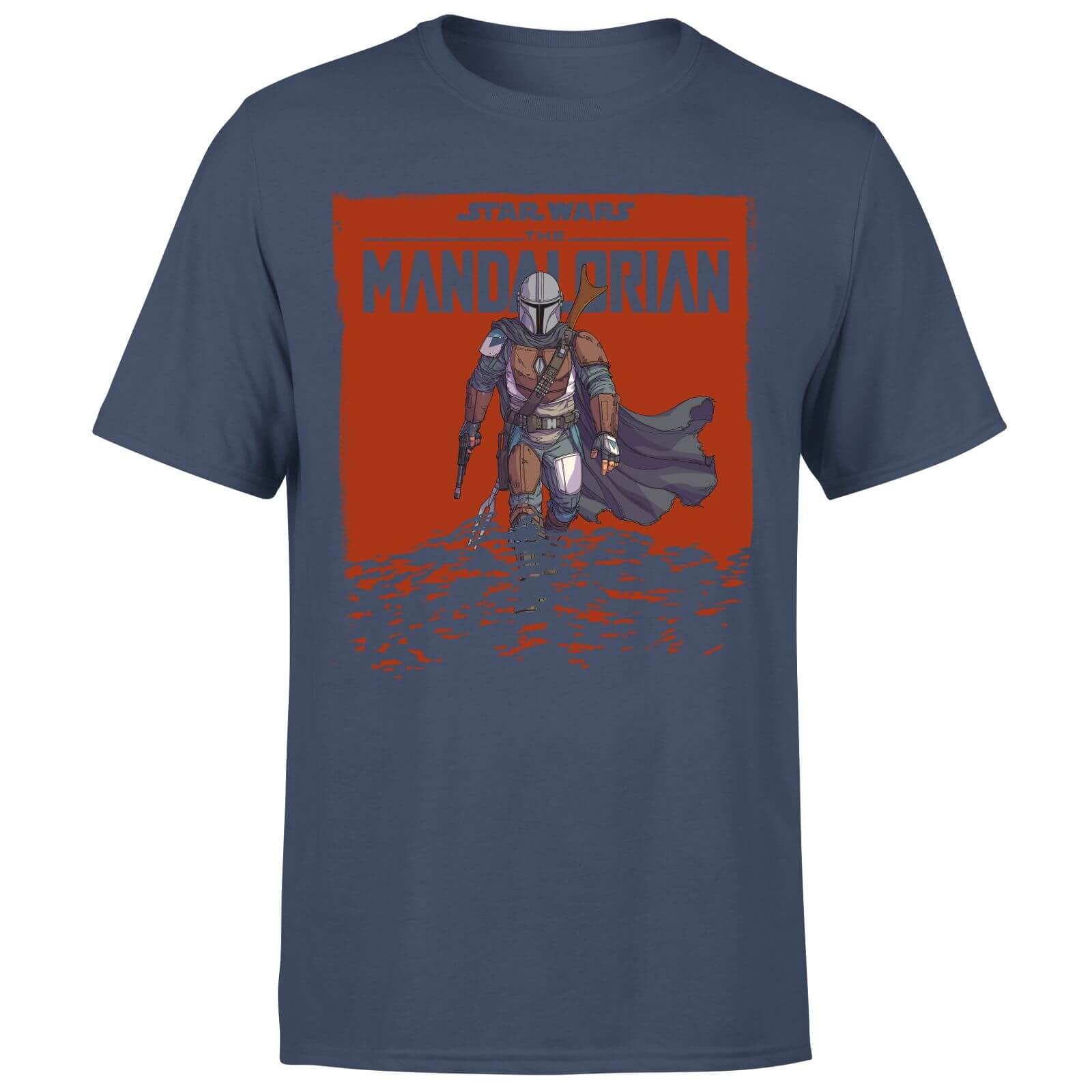 

Star Wars The Mandalorian Storm Men's T-Shirt - Navy - M