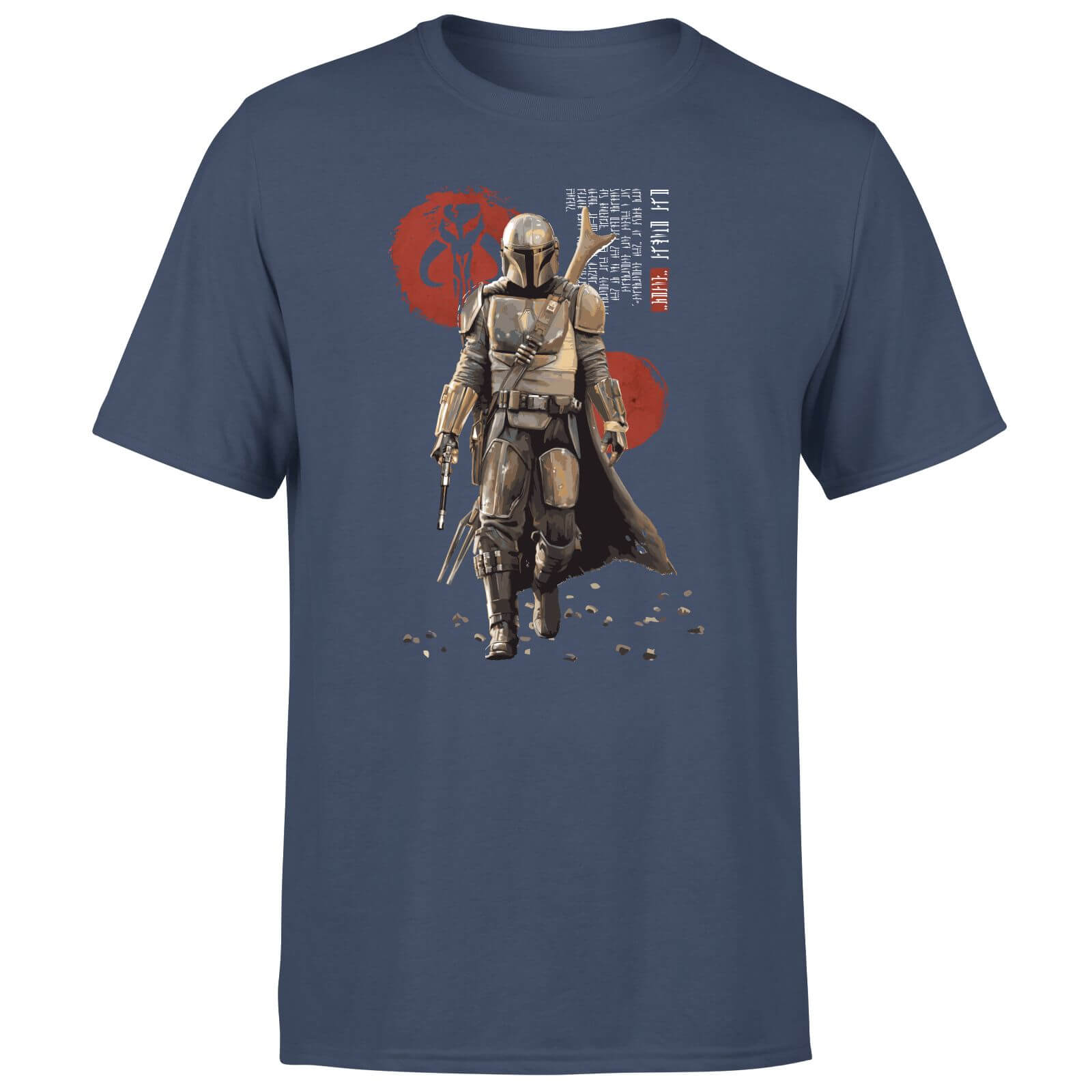 

Star Wars The Mandalorian Mando'a Script Men's T-Shirt - Navy - XL