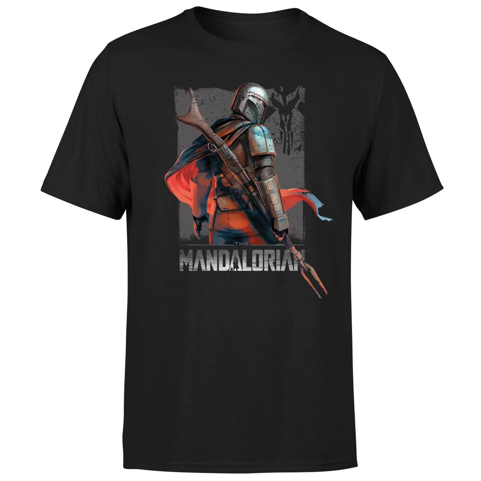 Star Wars The Mandalorian Colour Edit Men's T-Shirt - Black - M