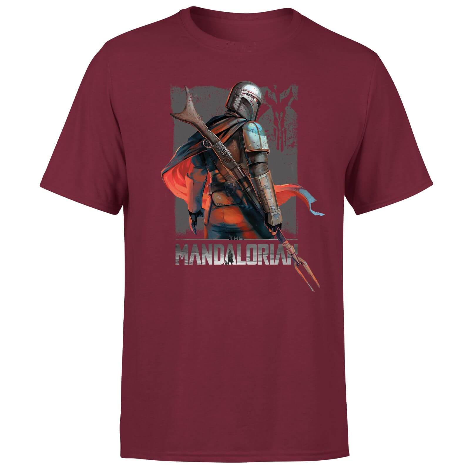 

Star Wars The Mandalorian Colour Edit Men's T-Shirt - Burgundy - L