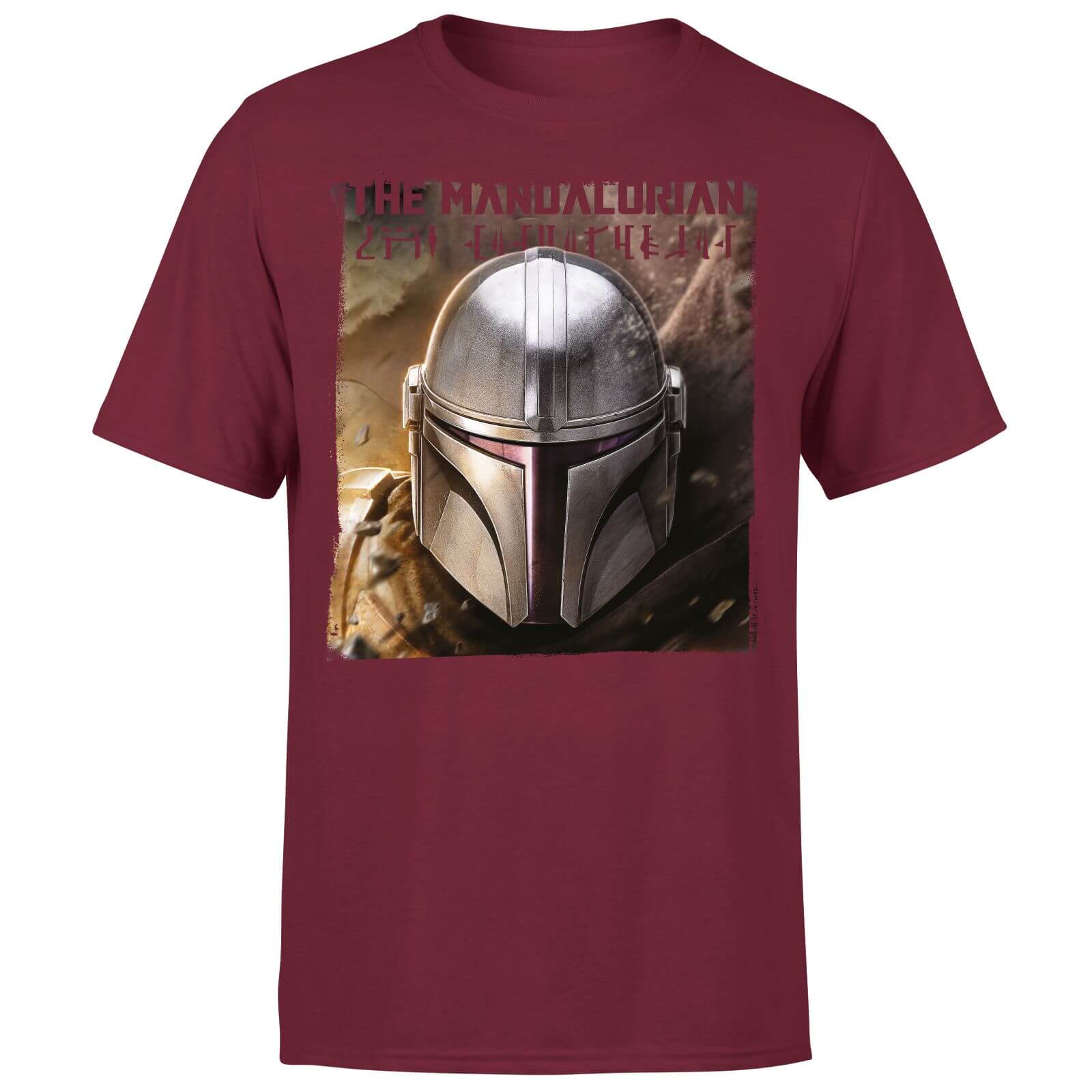 Star Wars The Mandalorian Focus Men's T-Shirt - Burgundy - M