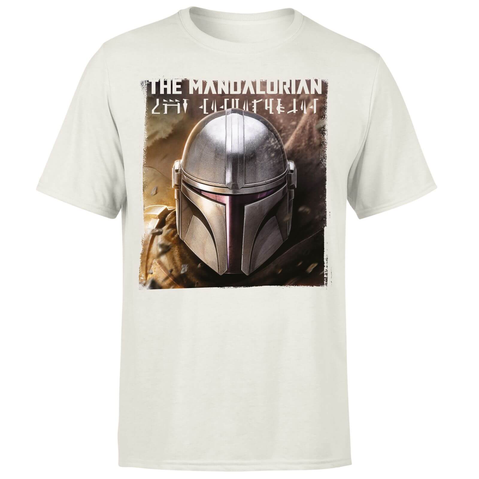 

Star Wars The Mandalorian Focus Men's T-Shirt - Cream - M