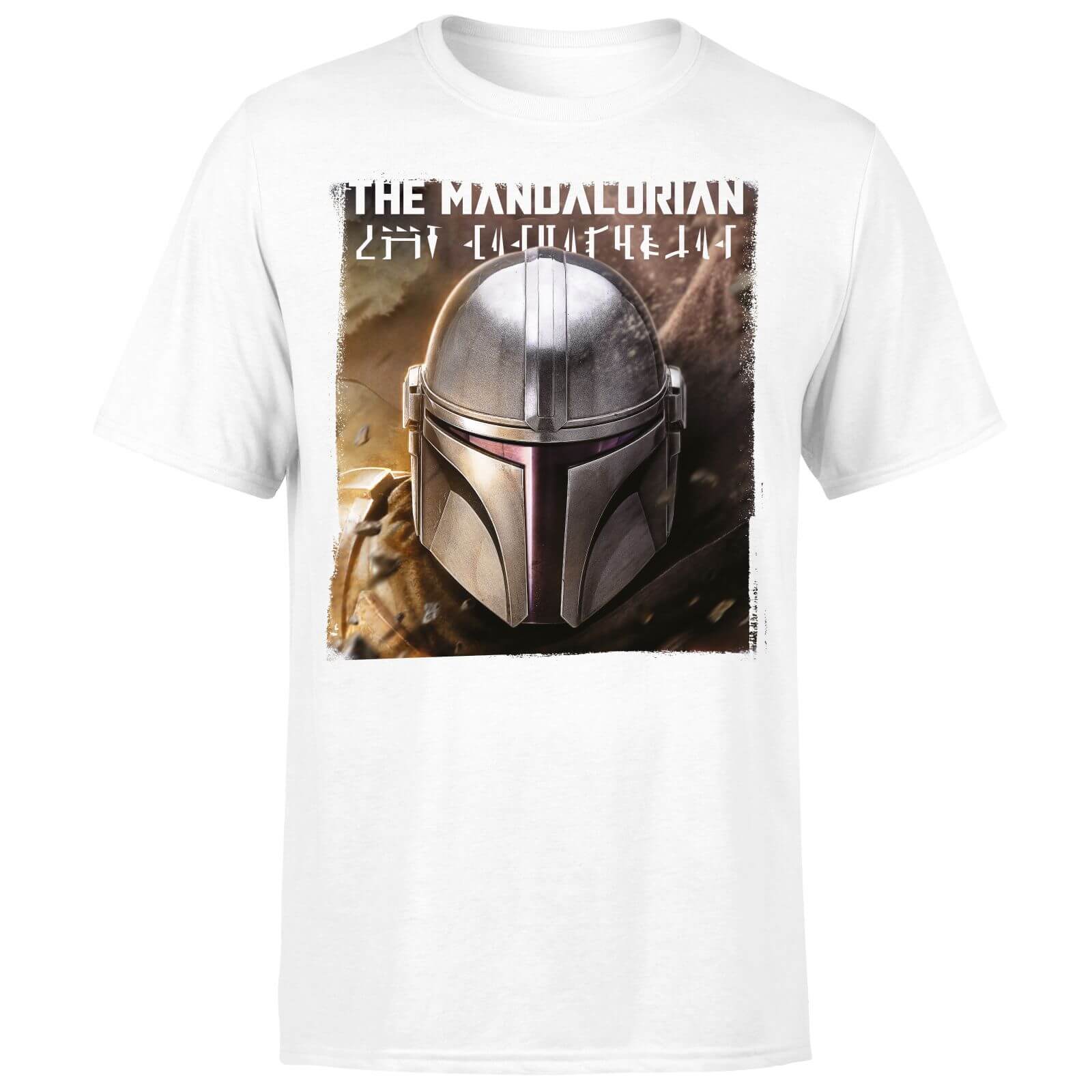 Star Wars The Mandalorian Focus Men's T-Shirt - White - L