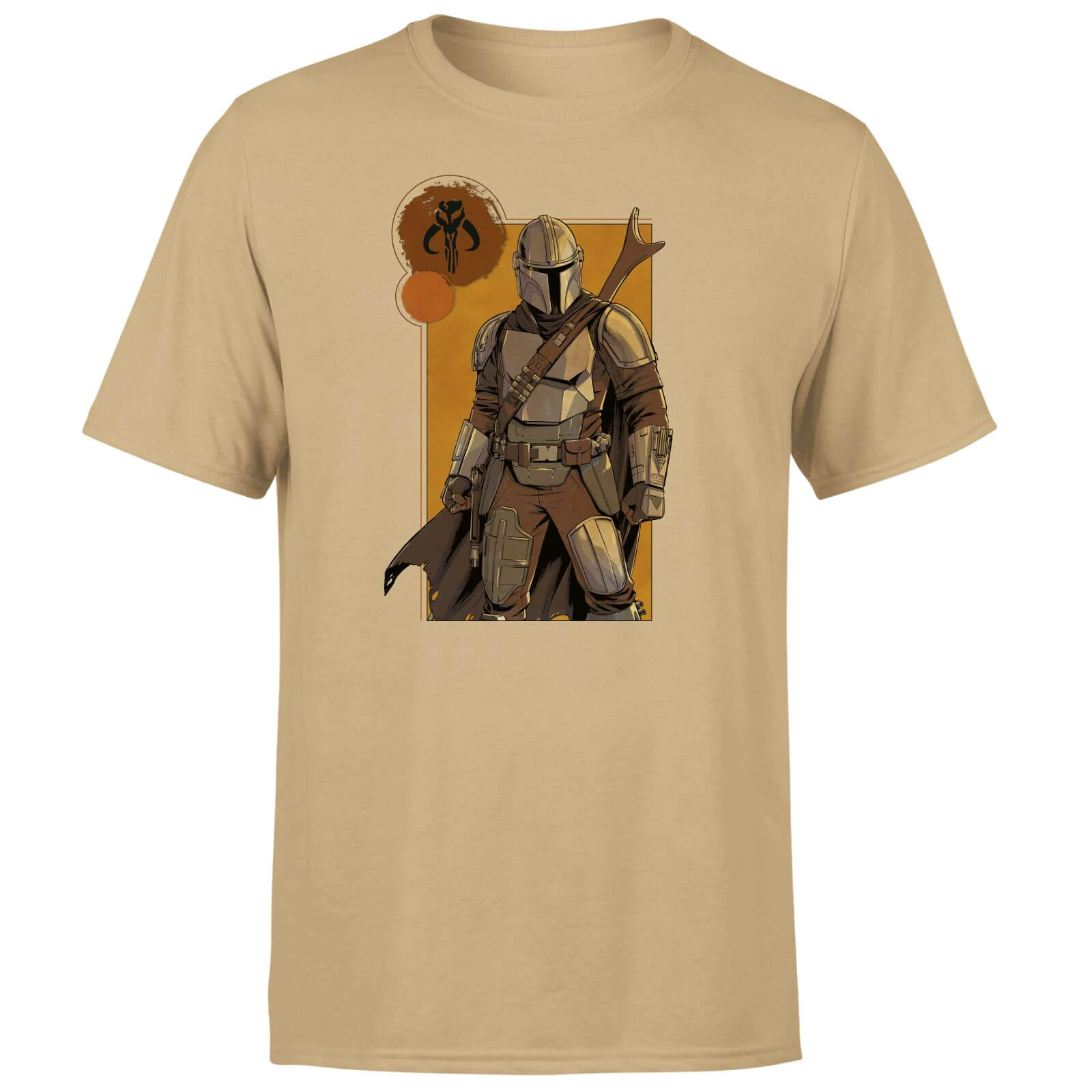 Star Wars The Mandalorian Composition Men's T-Shirt - Tan - XS