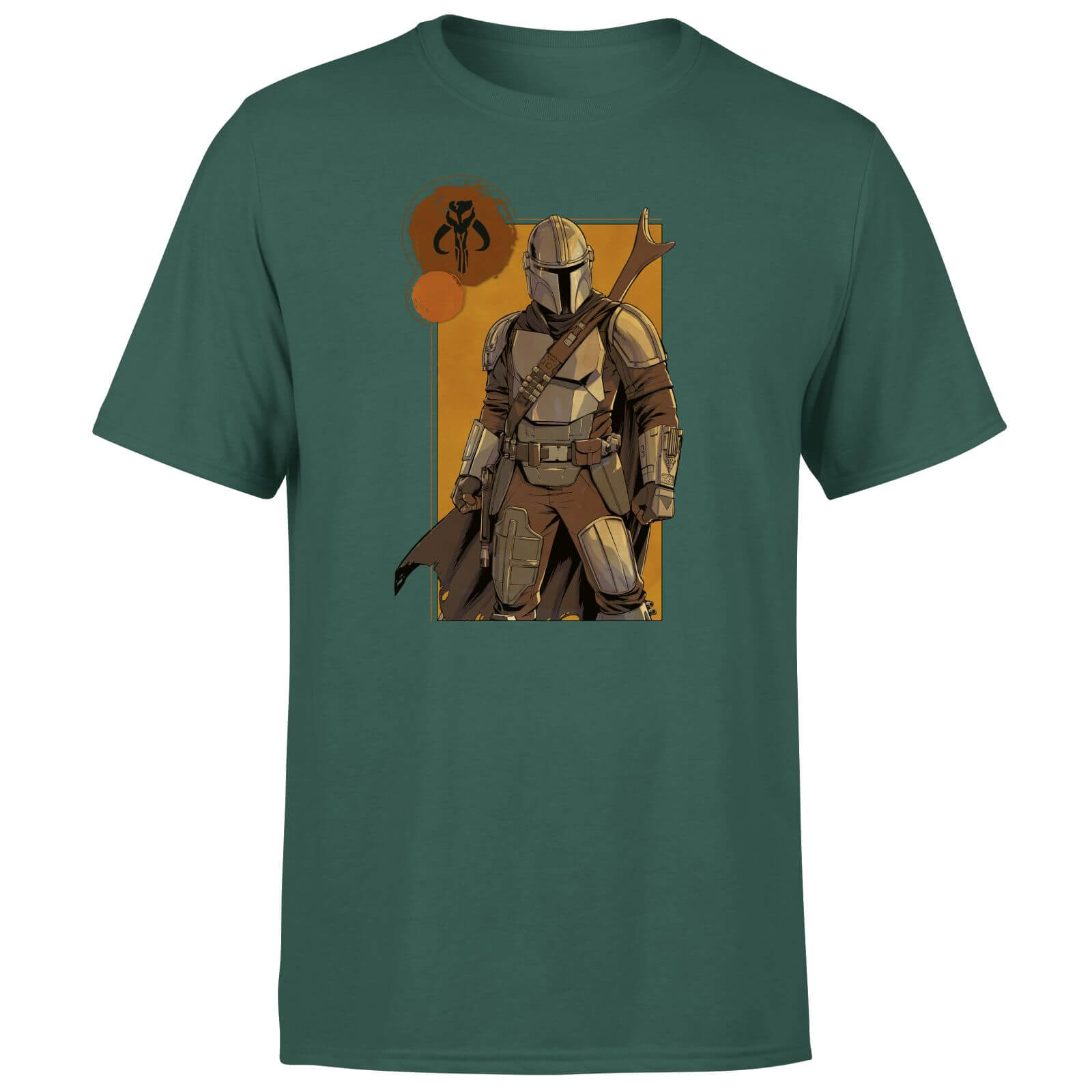 

Star Wars The Mandalorian Composition Men's T-Shirt - Green - S