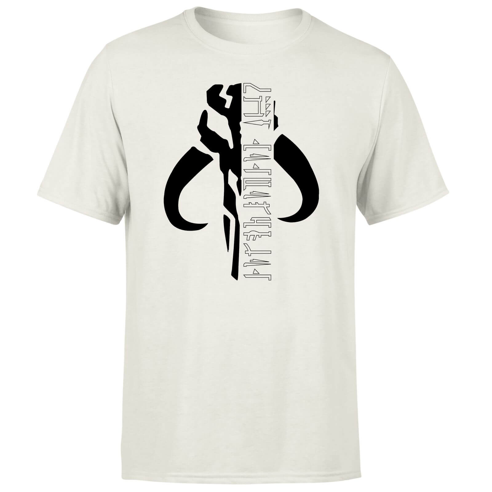 Star Wars The Mandalorian Mando Badge Men's T-Shirt - Cream - XL
