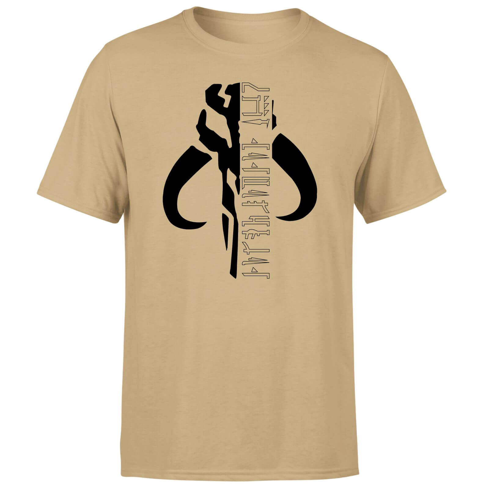 Star Wars The Mandalorian Mando Badge Men's T-Shirt - Tan - XS