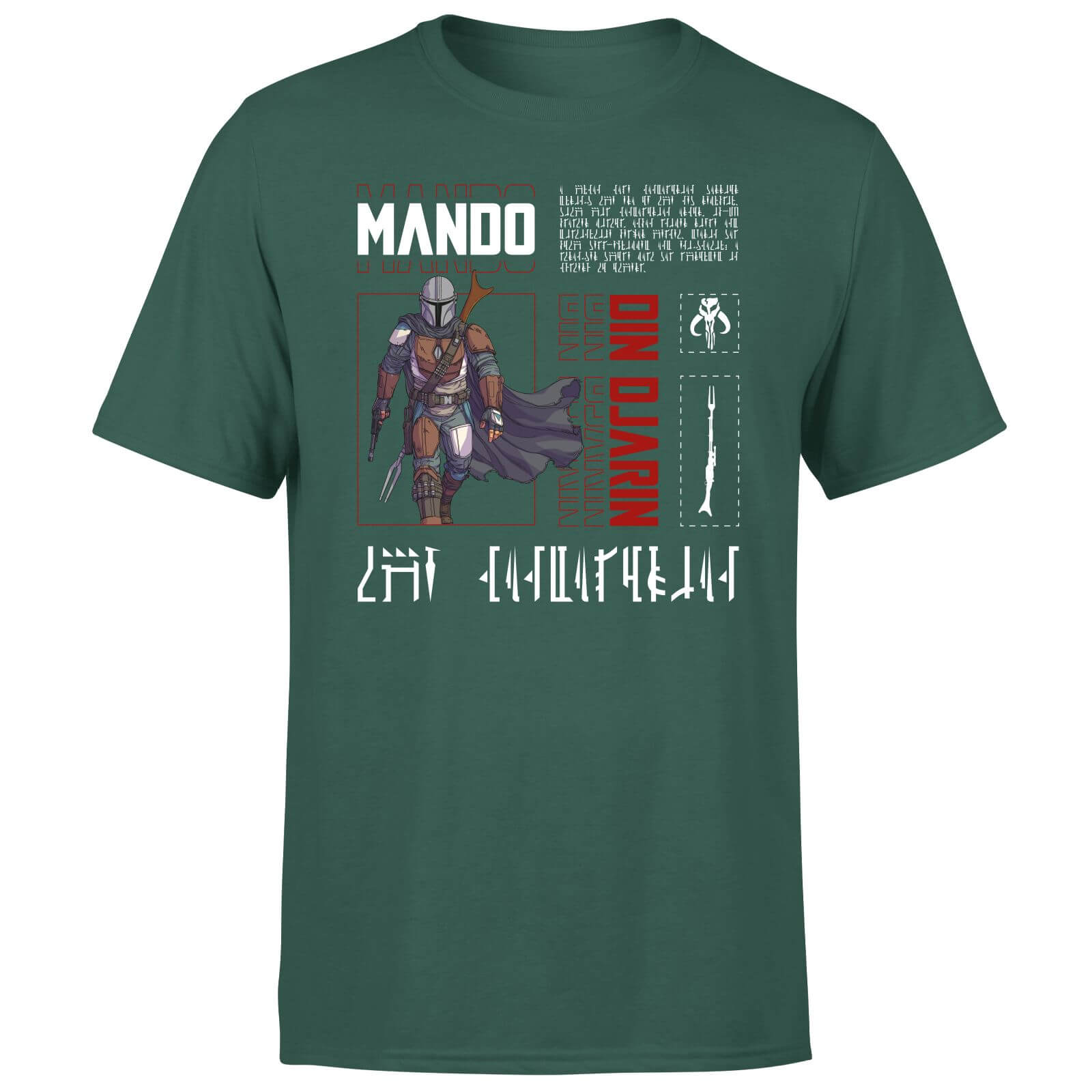 Star Wars The Mandalorian Biography Men's T-Shirt - Green - XL