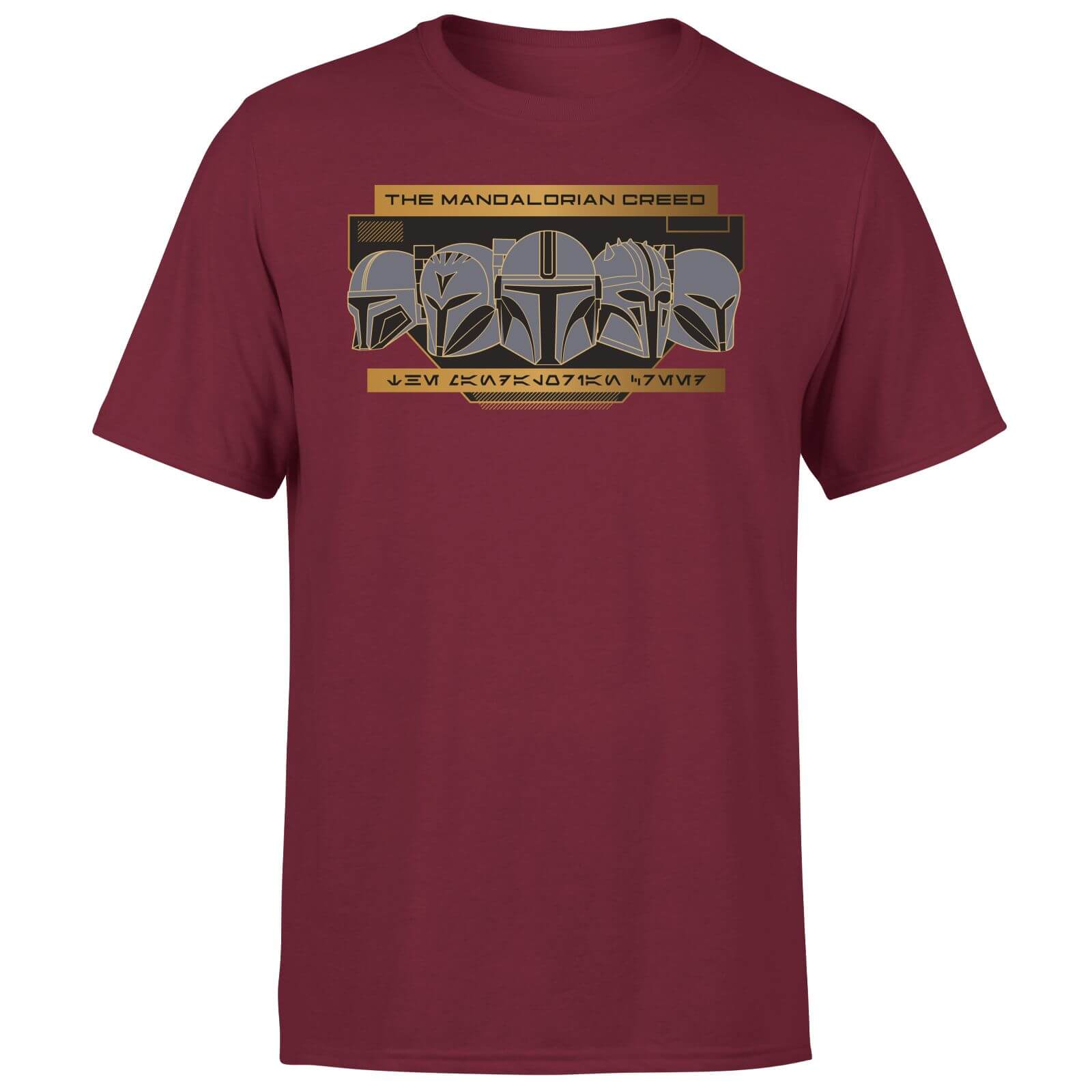 

Star Wars The Mandalorian Creed Men's T-Shirt - Burgundy - XXL