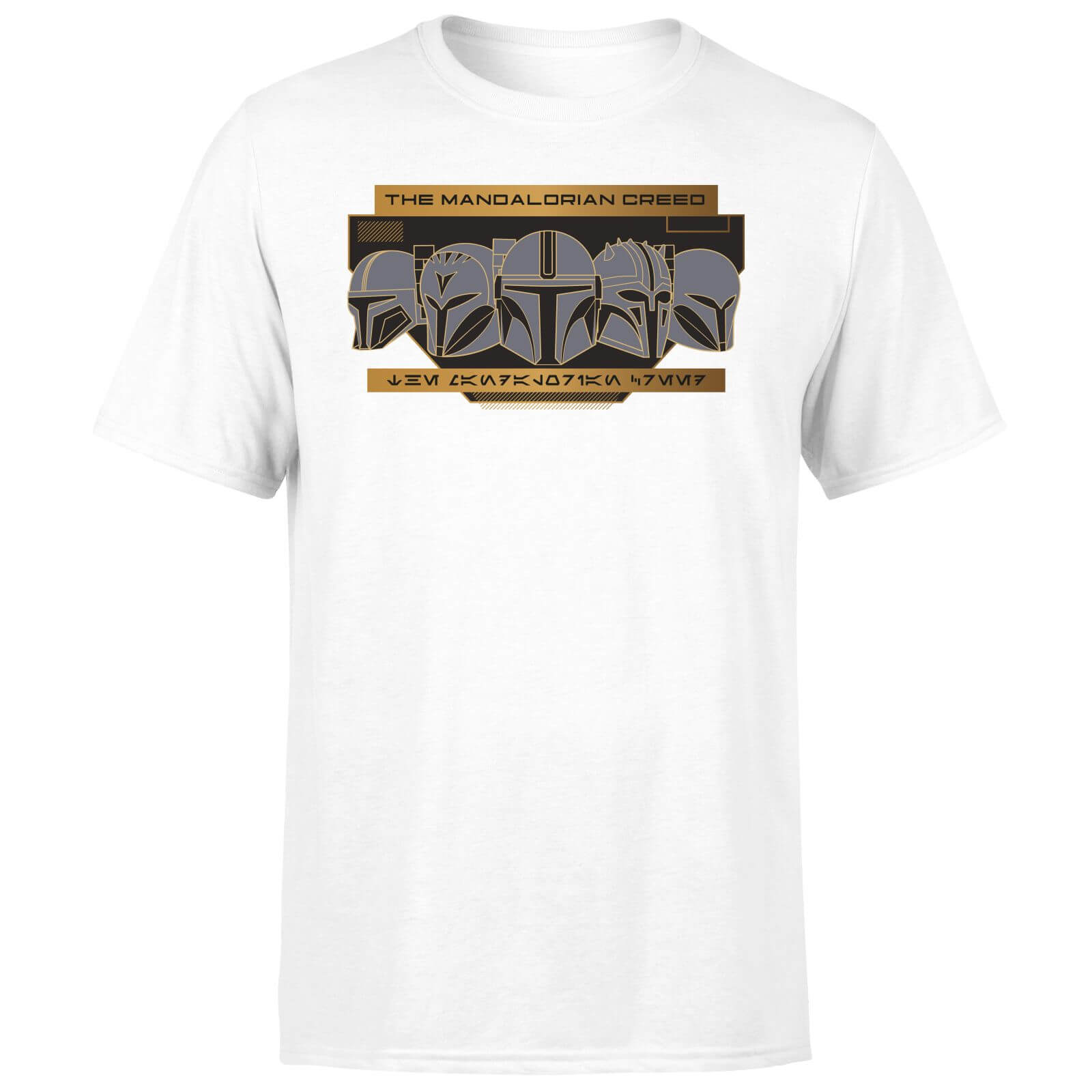 Star Wars The Mandalorian Creed Men's T-Shirt - White - M