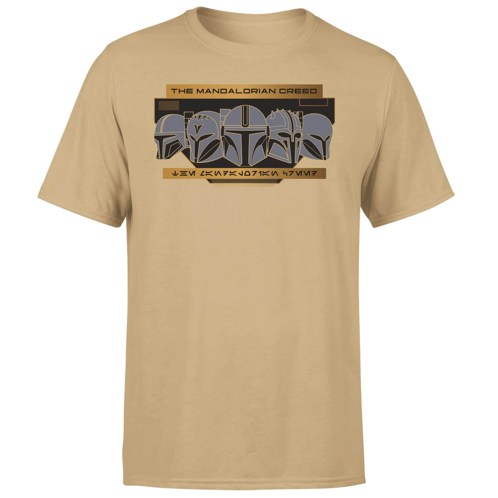 

Star Wars The Mandalorian Creed Men's T-Shirt - Tan - S