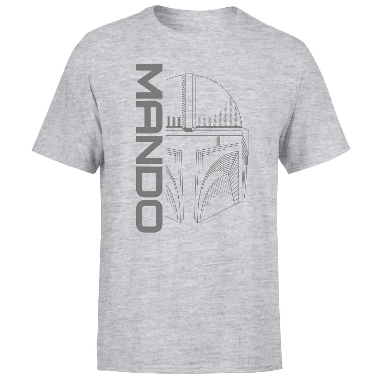 Star Wars The Mandalorian Mando Men's T-Shirt - Grey - XL