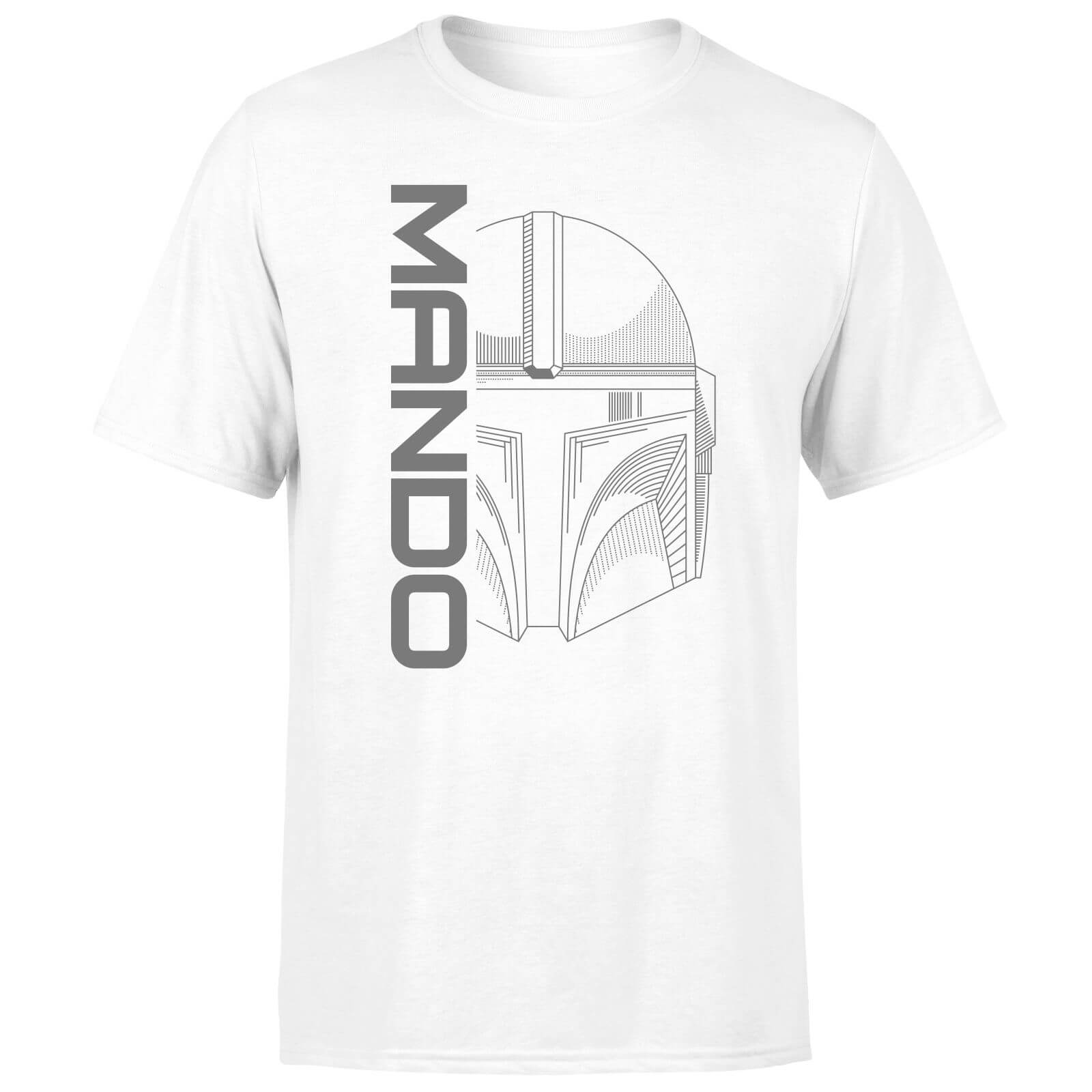 Star Wars The Mandalorian Mando Men's T-Shirt - White - M