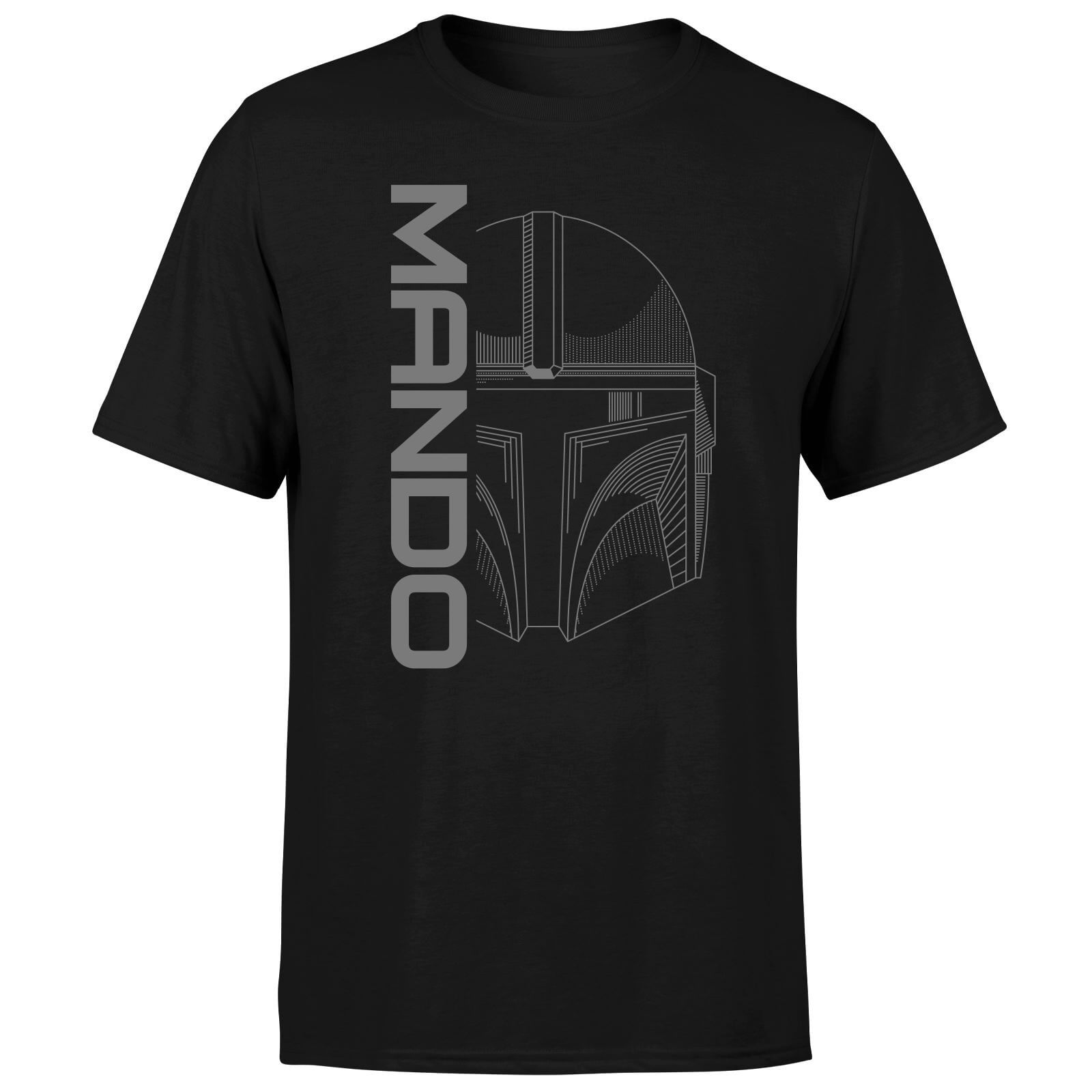 Star Wars The Mandalorian Mando Men's T-Shirt - Black - XS