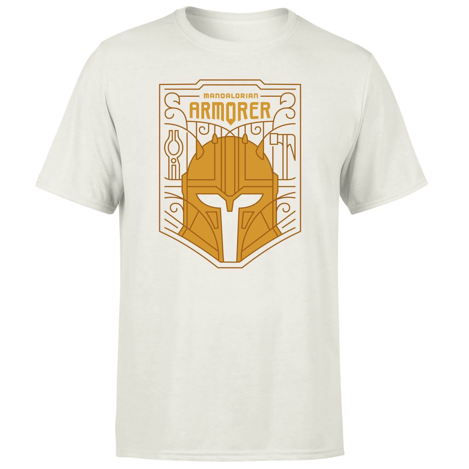 Star Wars The Mandalorian The Armorer Badge Men's T-Shirt - Cream - XS