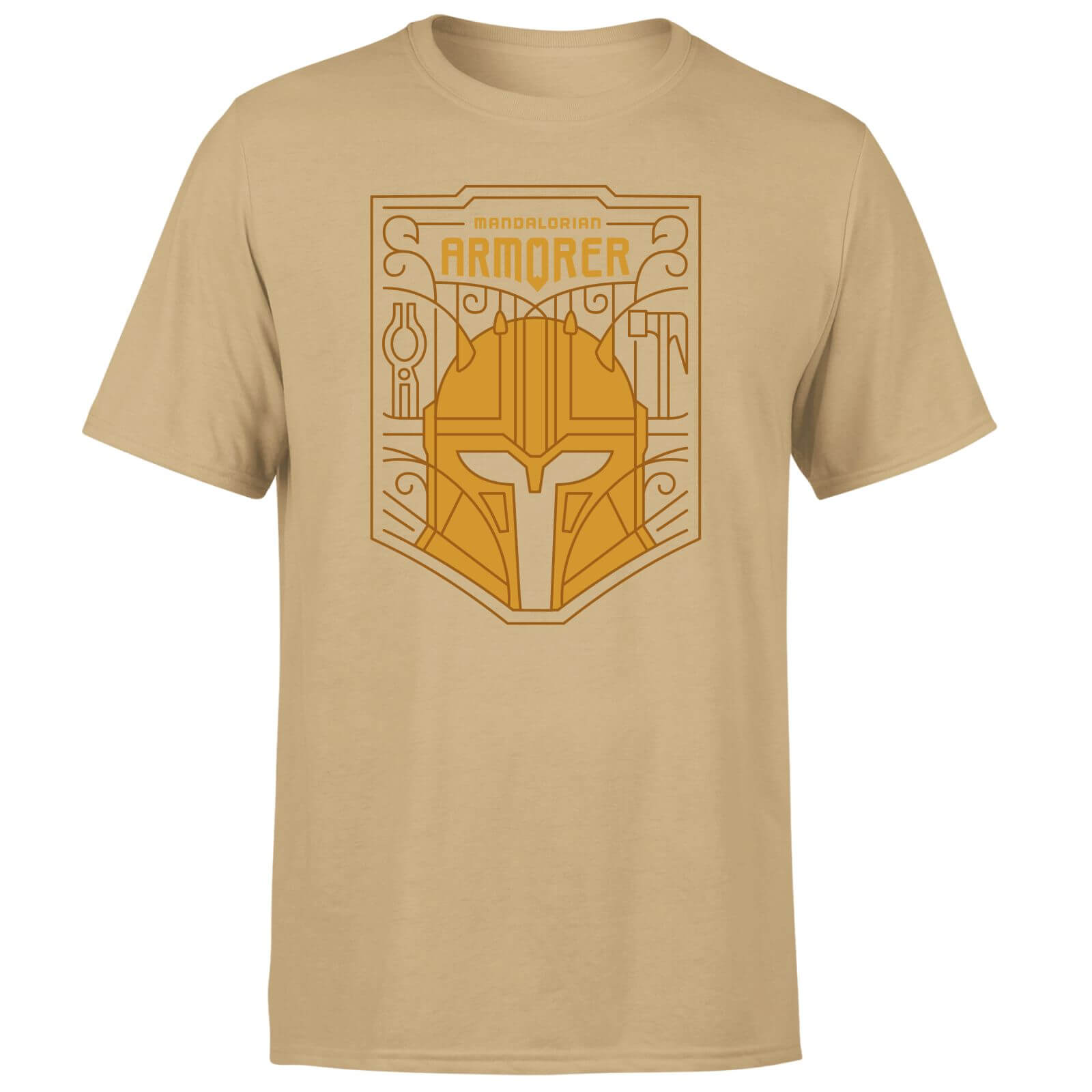 

Star Wars The Mandalorian The Armorer Badge Men's T-Shirt - Tan - L