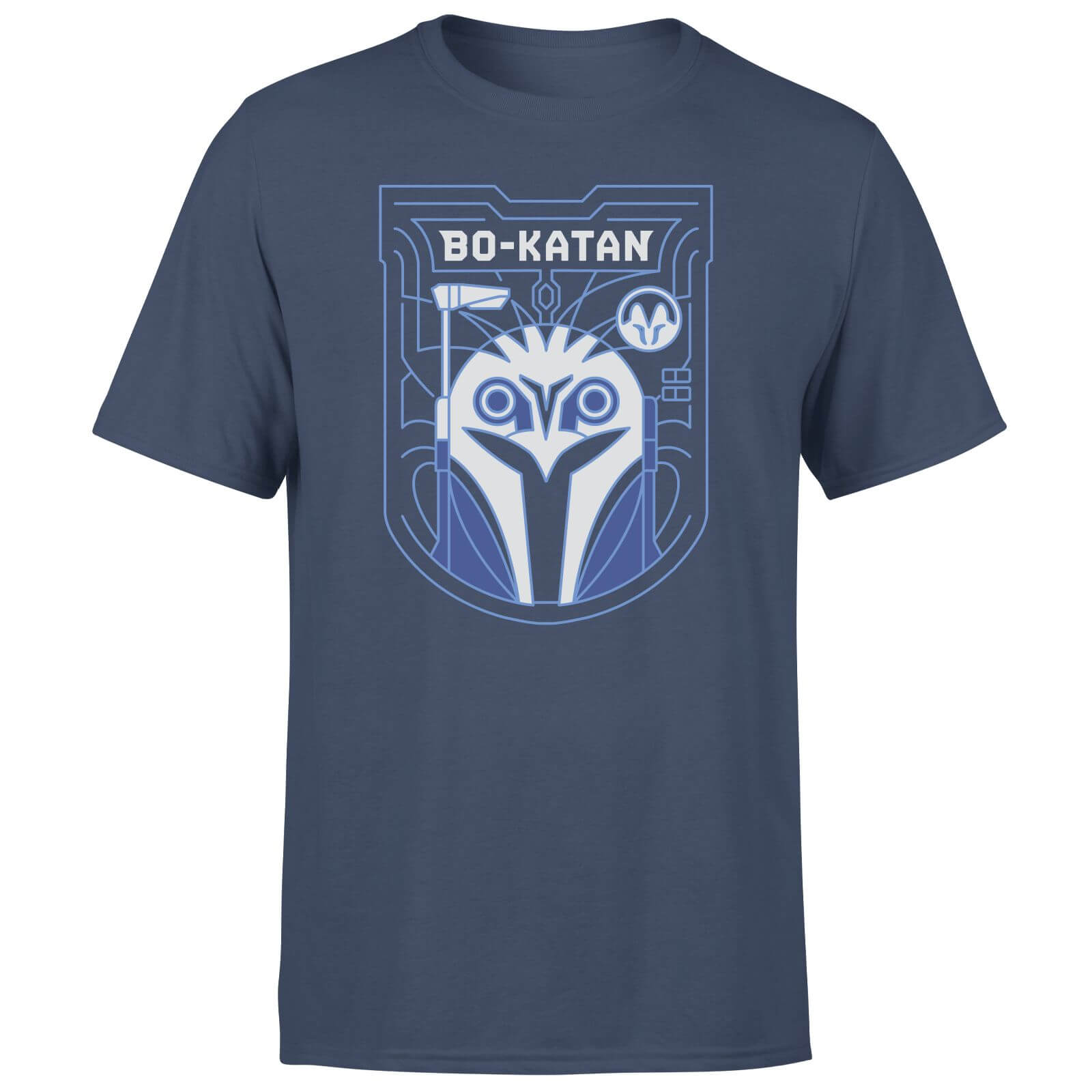 Star Wars The Mandalorian Bo-Katan Badge Men's T-Shirt - Navy - XL