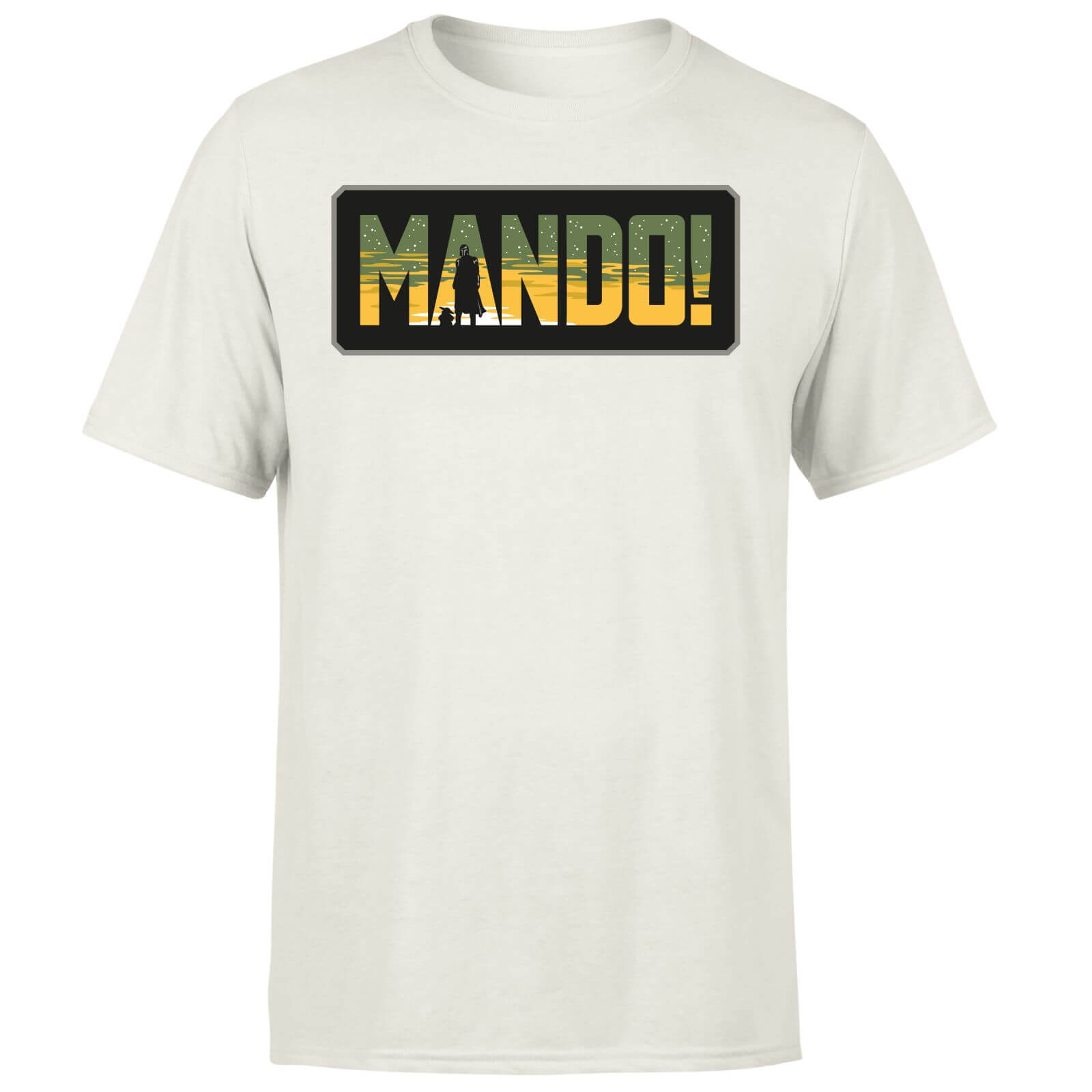 

Star Wars The Mandalorian Mando! Men's T-Shirt - Cream - L
