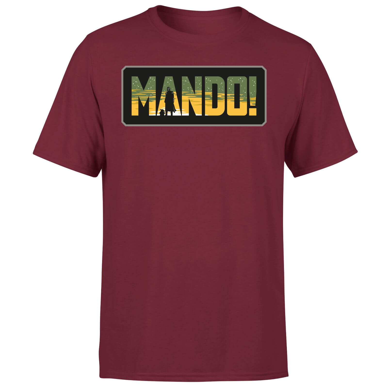 

Star Wars The Mandalorian Mando! Men's T-Shirt - Burgundy - M