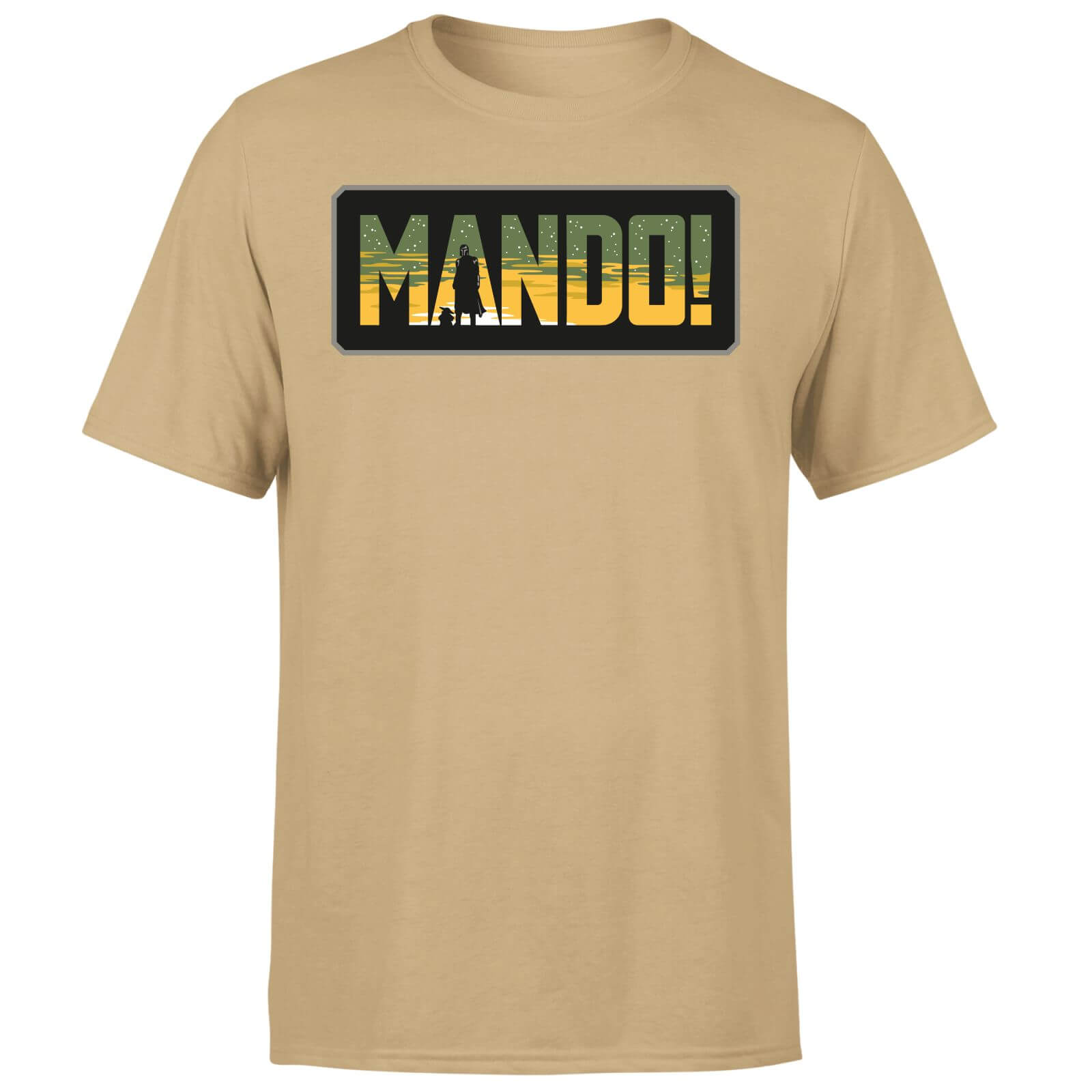 

Star Wars The Mandalorian Mando! Men's T-Shirt - Tan - S