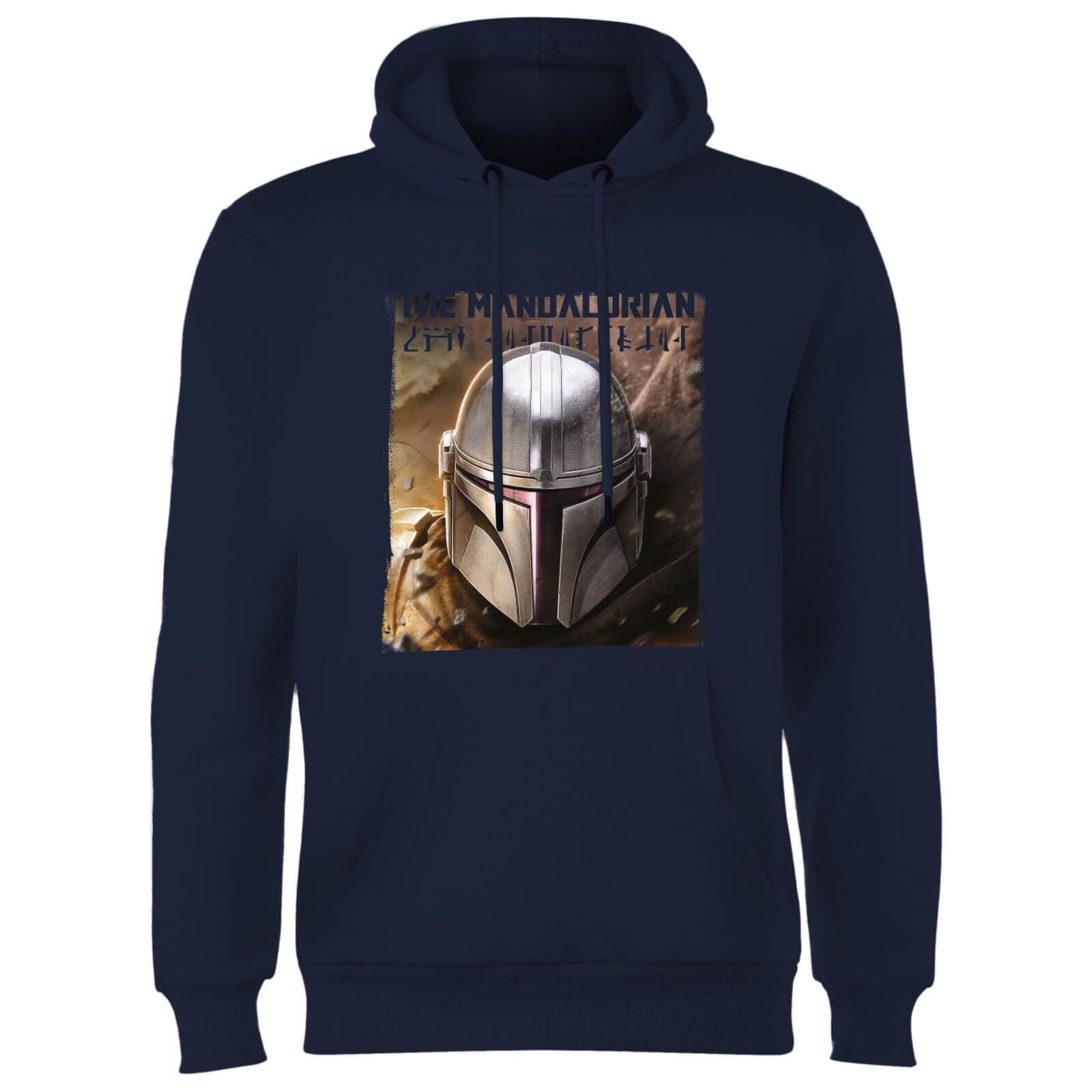 Star Wars The Mandalorian Focus Hoodie - Navy - L