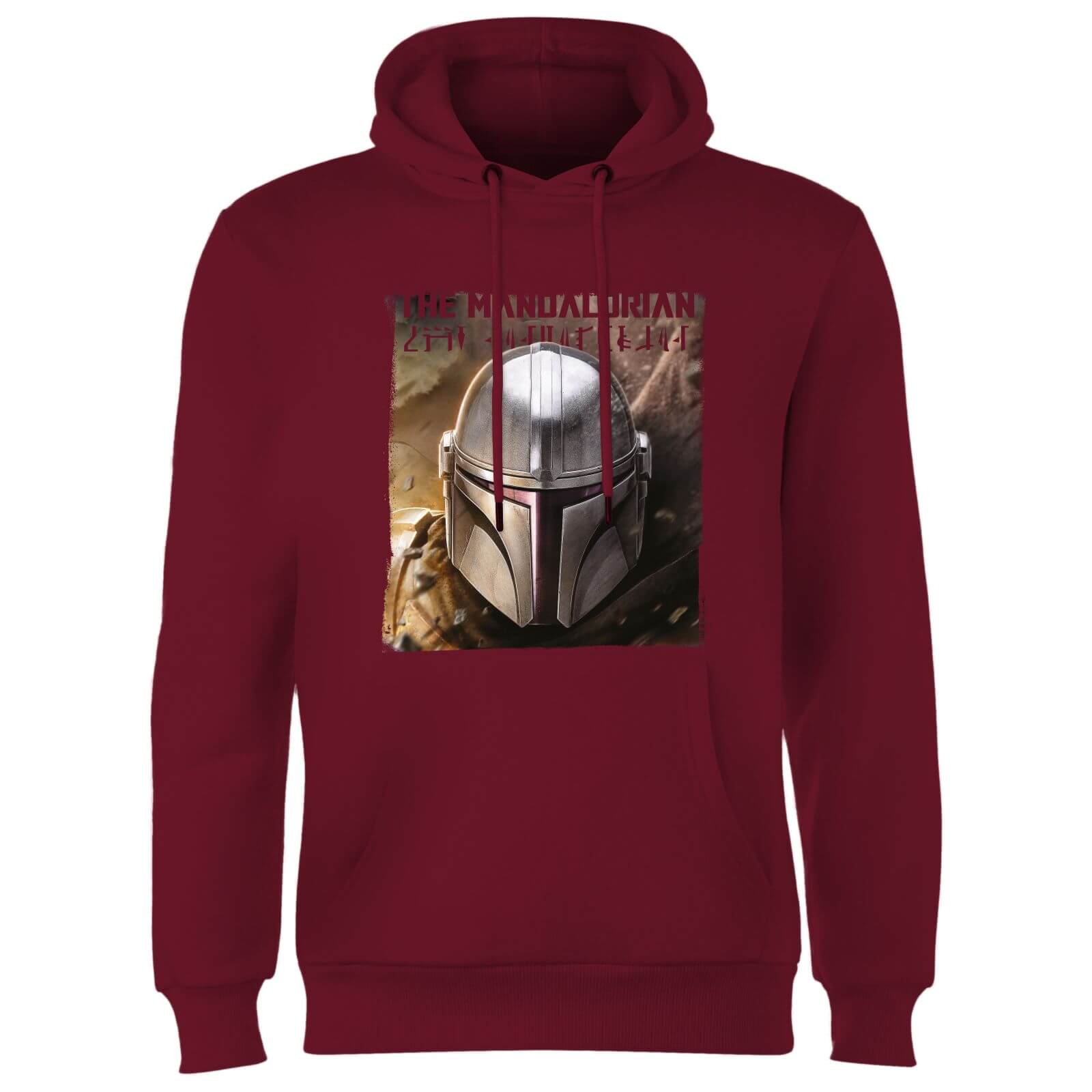 Star Wars The Mandalorian Focus Hoodie - Burgundy - M