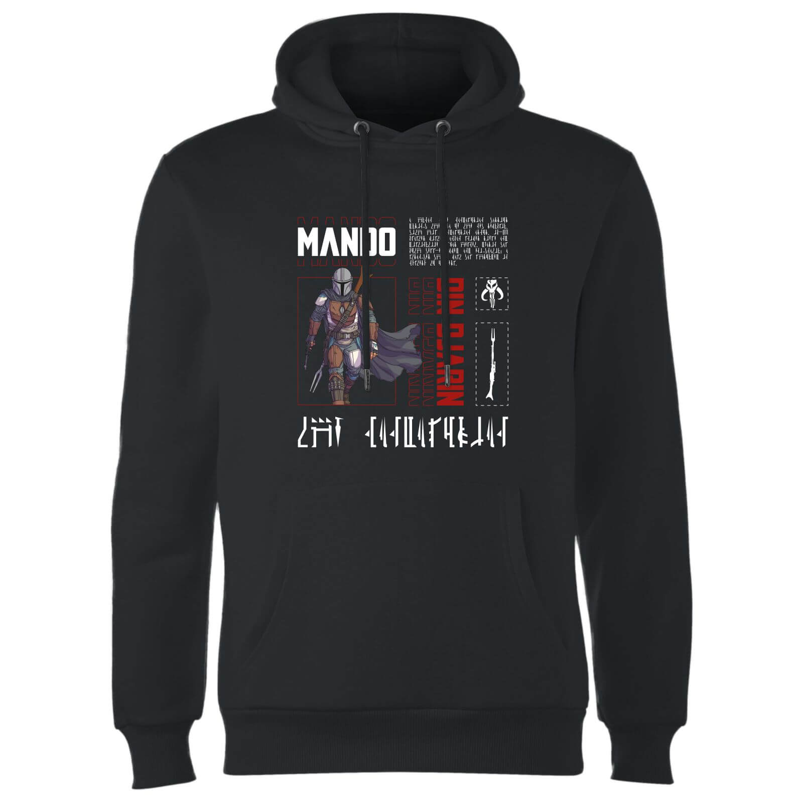 Star Wars The Mandalorian Biography Hoodie - Black - XXL