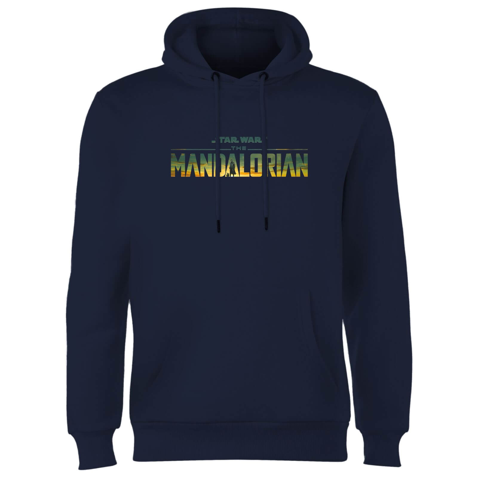 Star Wars The Mandalorian Sunset Logo Hoodie - Navy - M