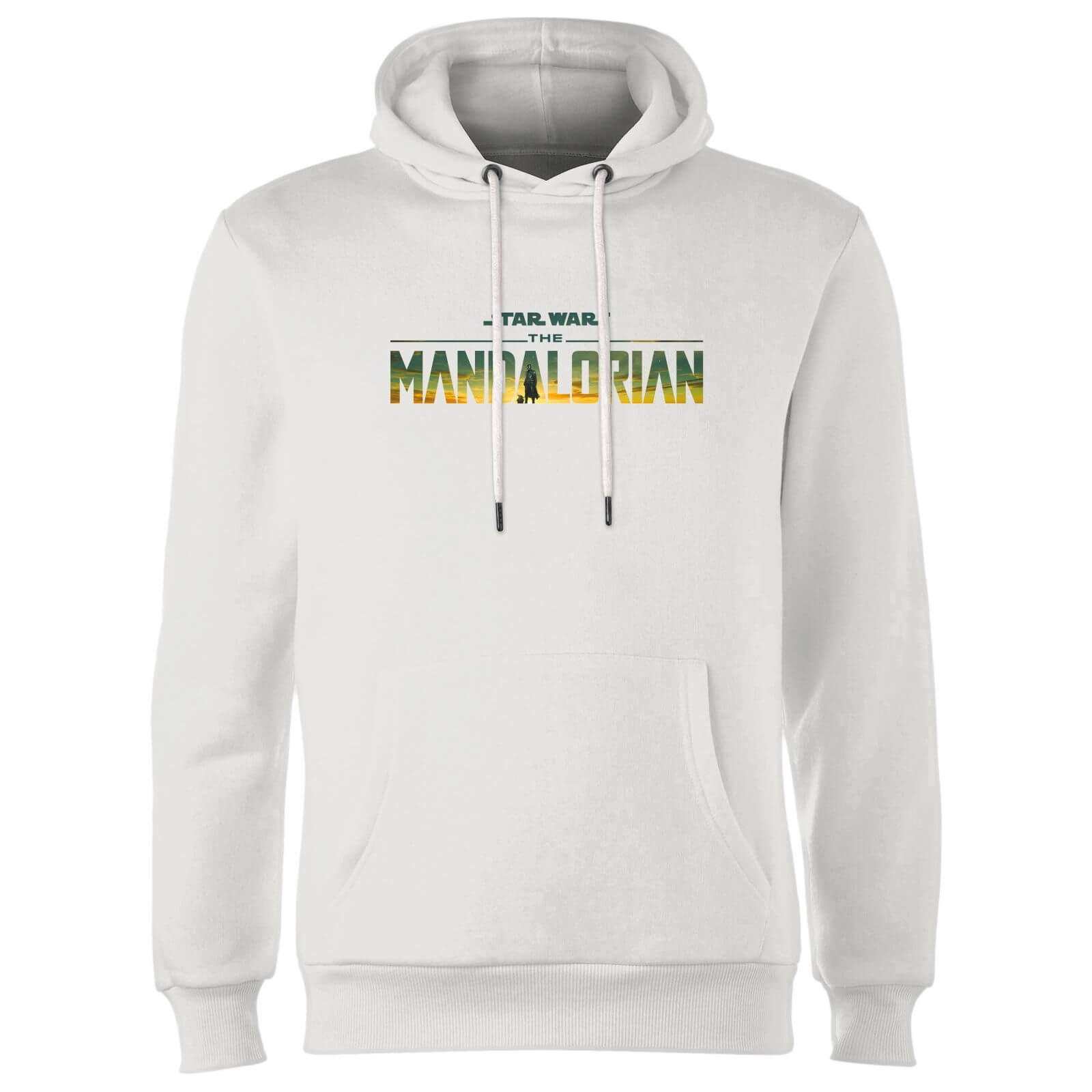 

Star Wars The Mandalorian Sunset Logo Hoodie - White - XXL