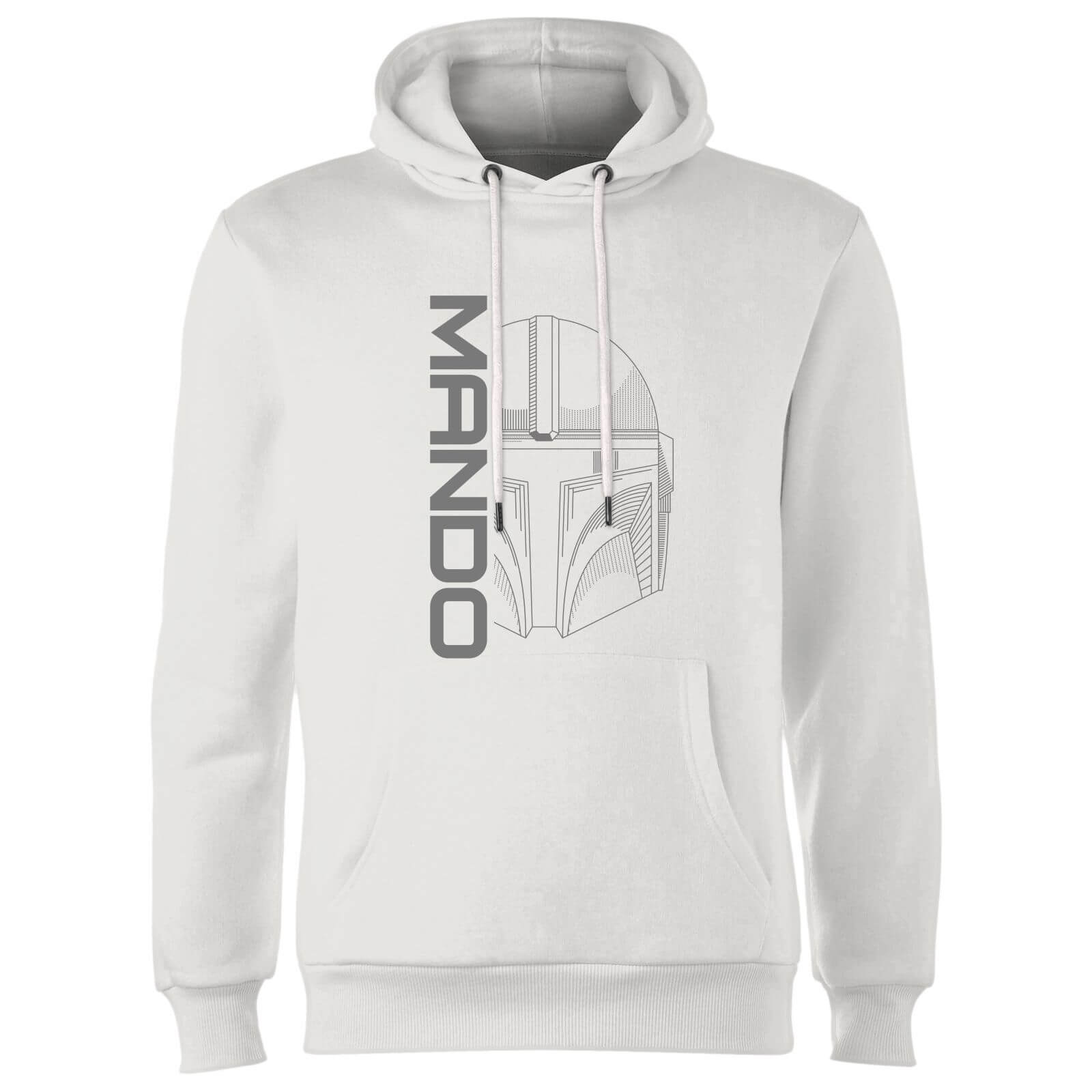 Star Wars The Mandalorian Mando Hoodie - White - XXL