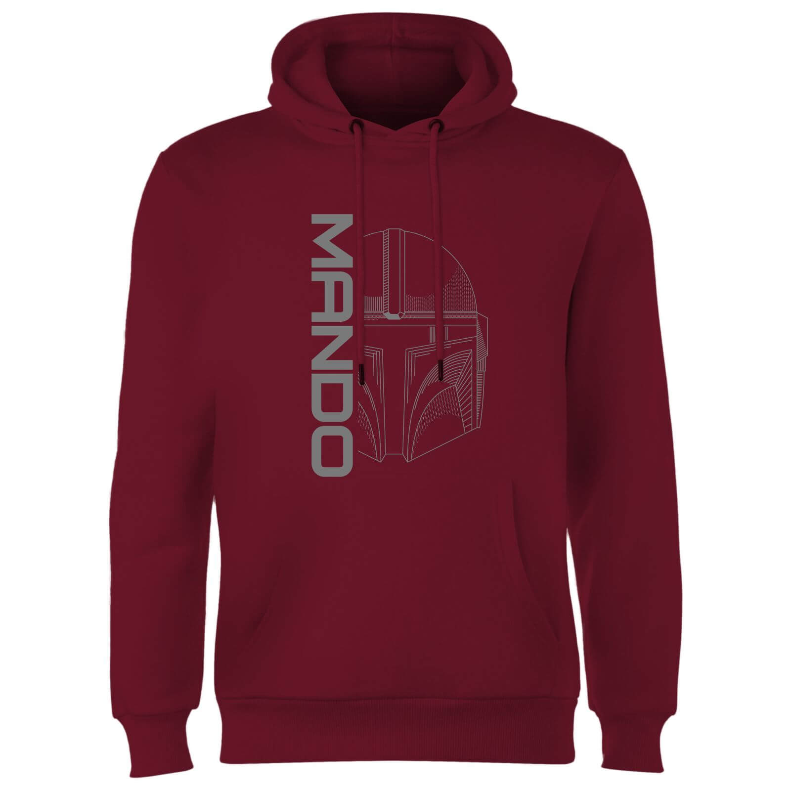Star Wars The Mandalorian Mando Hoodie - Burgundy - L