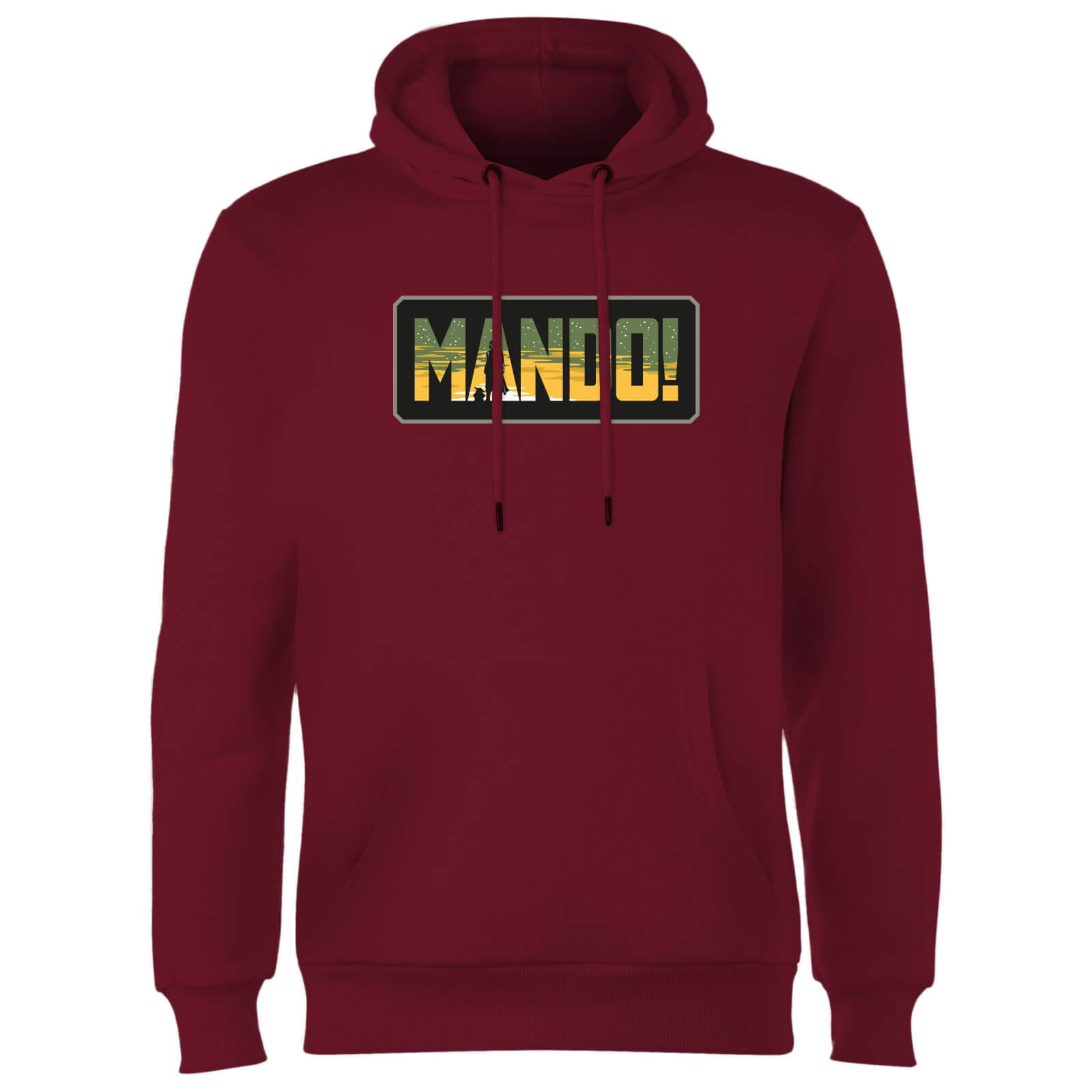 Star Wars The Mandalorian Mando! Hoodie - Burgundy - M