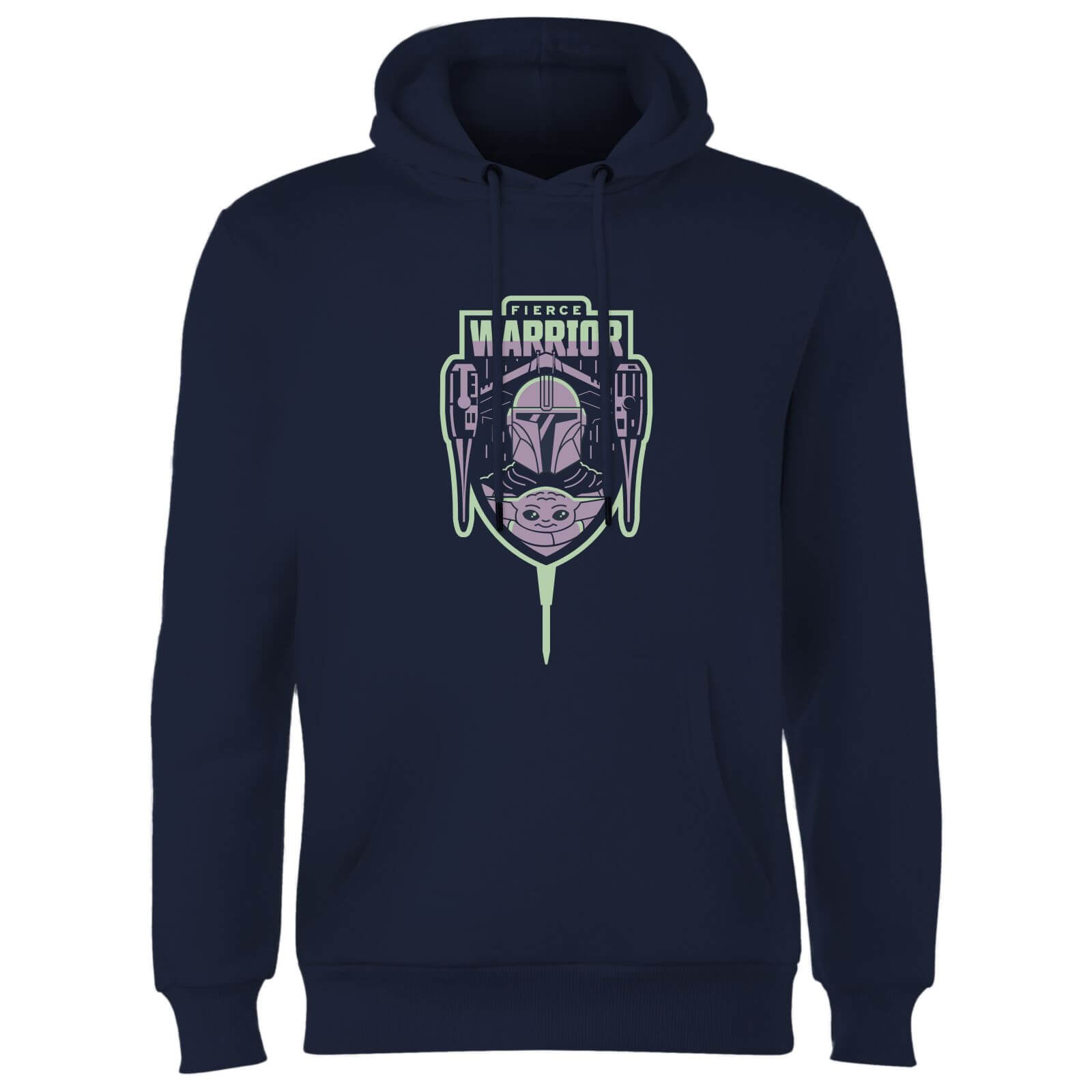 

Star Wars The Mandalorian Fierce Warrior Hoodie - Navy - S