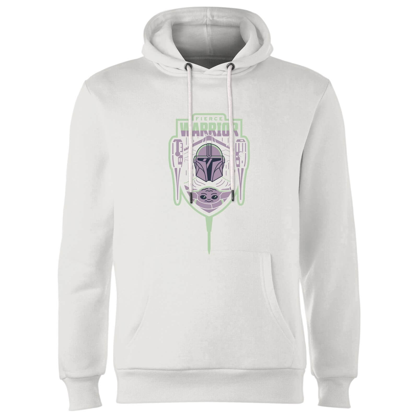 

Star Wars The Mandalorian Fierce Warrior Hoodie - White - XXL