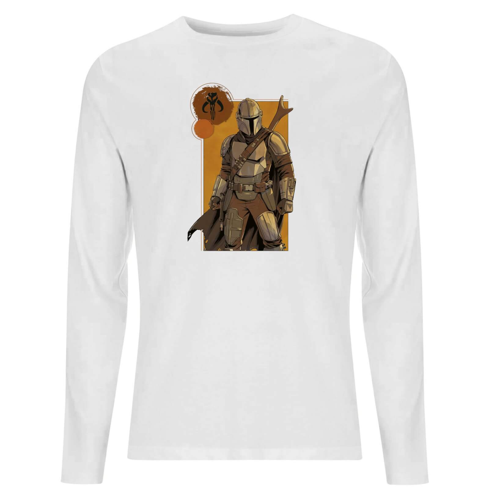 

Star Wars The Mandalorian Composition Men's Long Sleeve T-Shirt - White - XXL