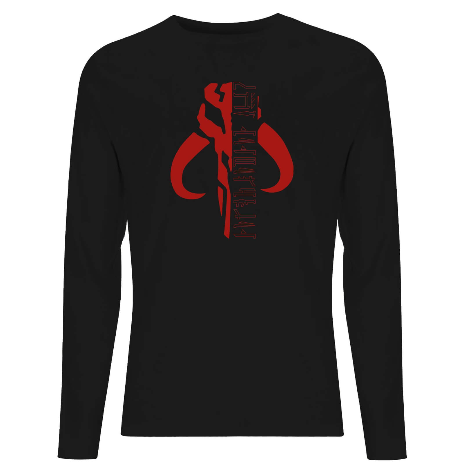 Star Wars The Mandalorian Mando Badge Men's Long Sleeve T-Shirt - Black - L