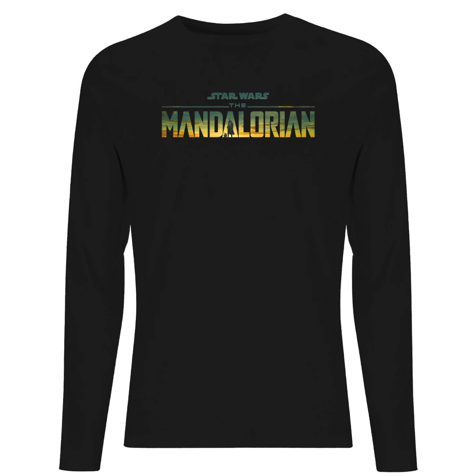 

Star Wars The Mandalorian Sunset Logo Men's Long Sleeve T-Shirt - Black - XS
