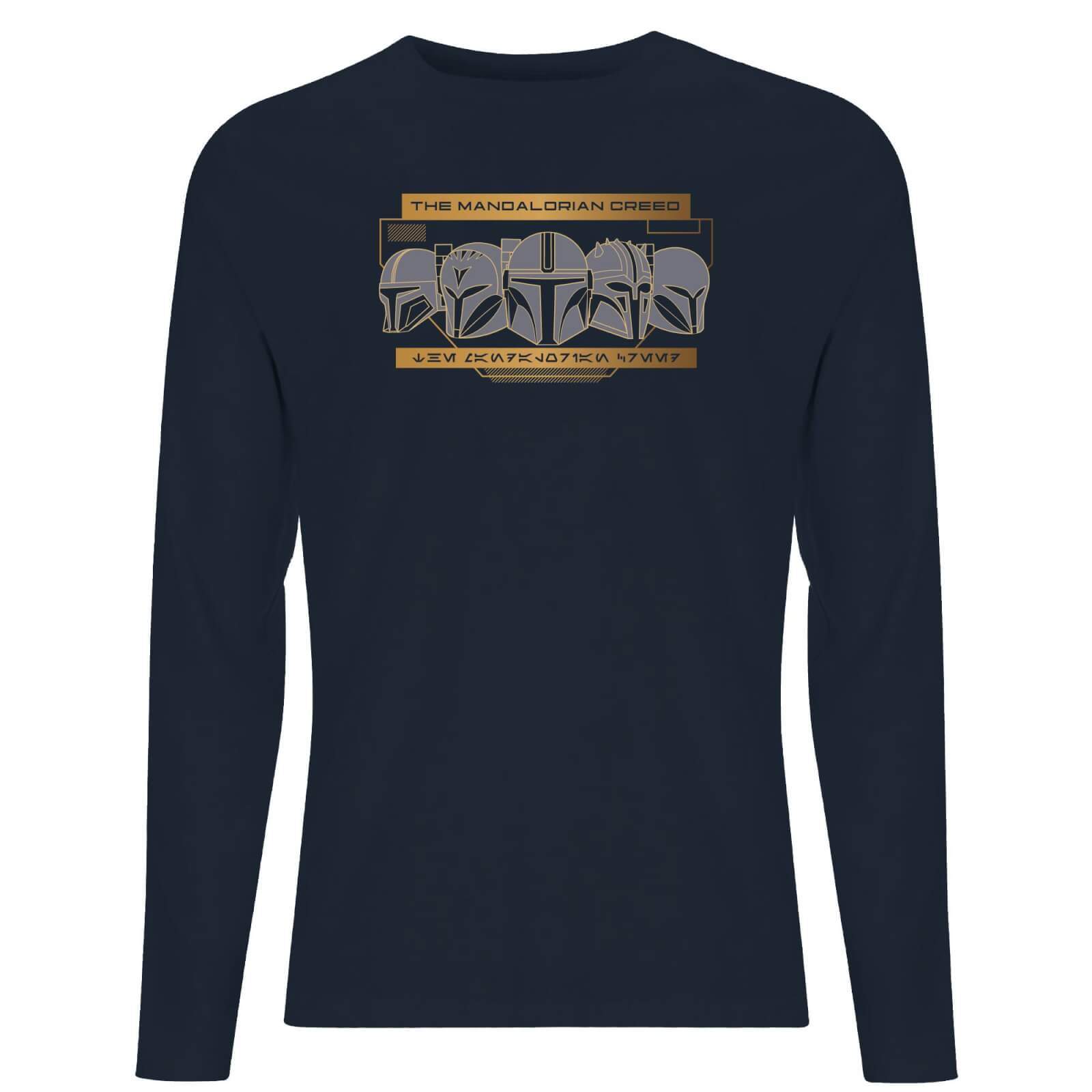 

Star Wars The Mandalorian Creed Men's Long Sleeve T-Shirt - Navy - XXL