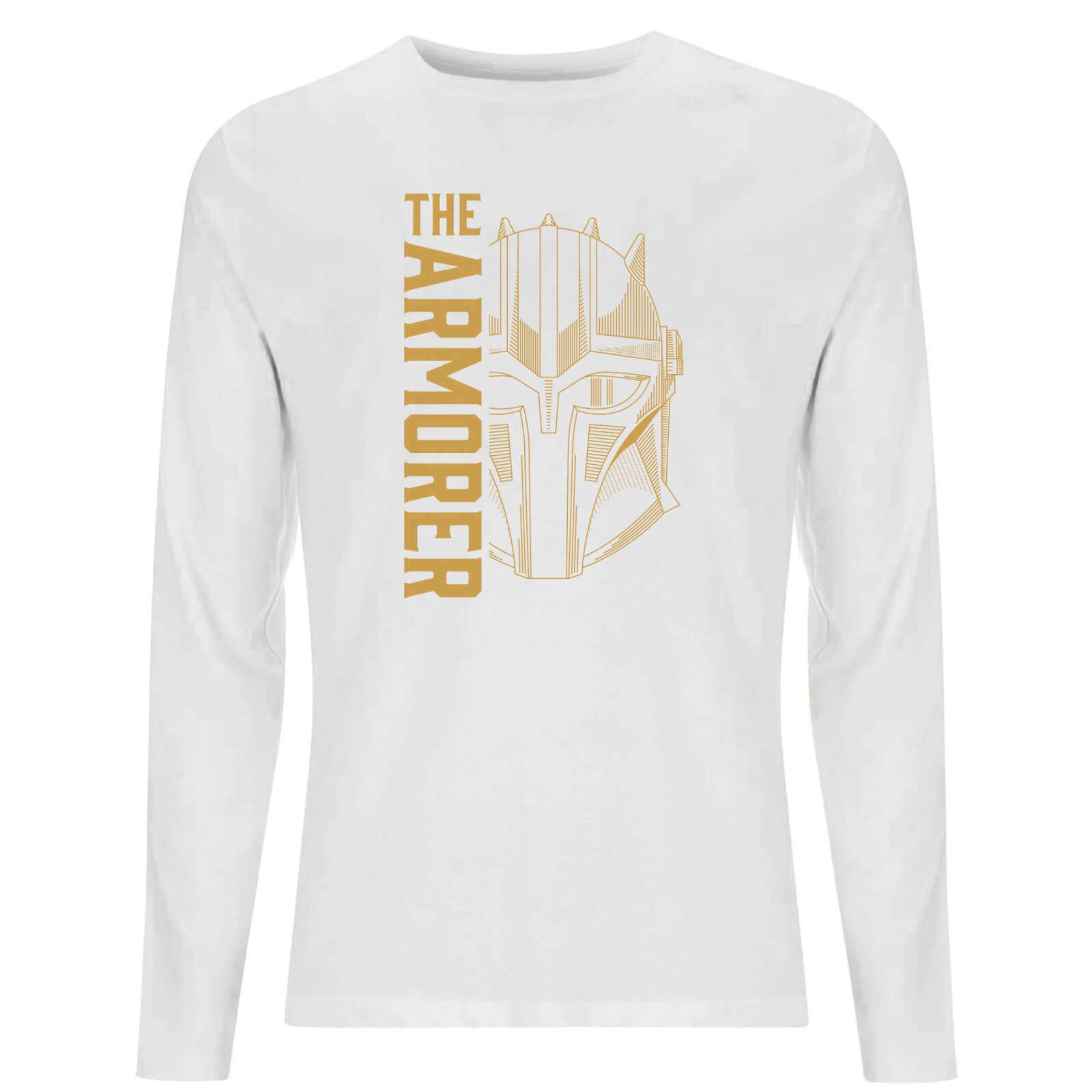 Star Wars The Mandalorian The Armorer Men's Long Sleeve T-Shirt - White - XL