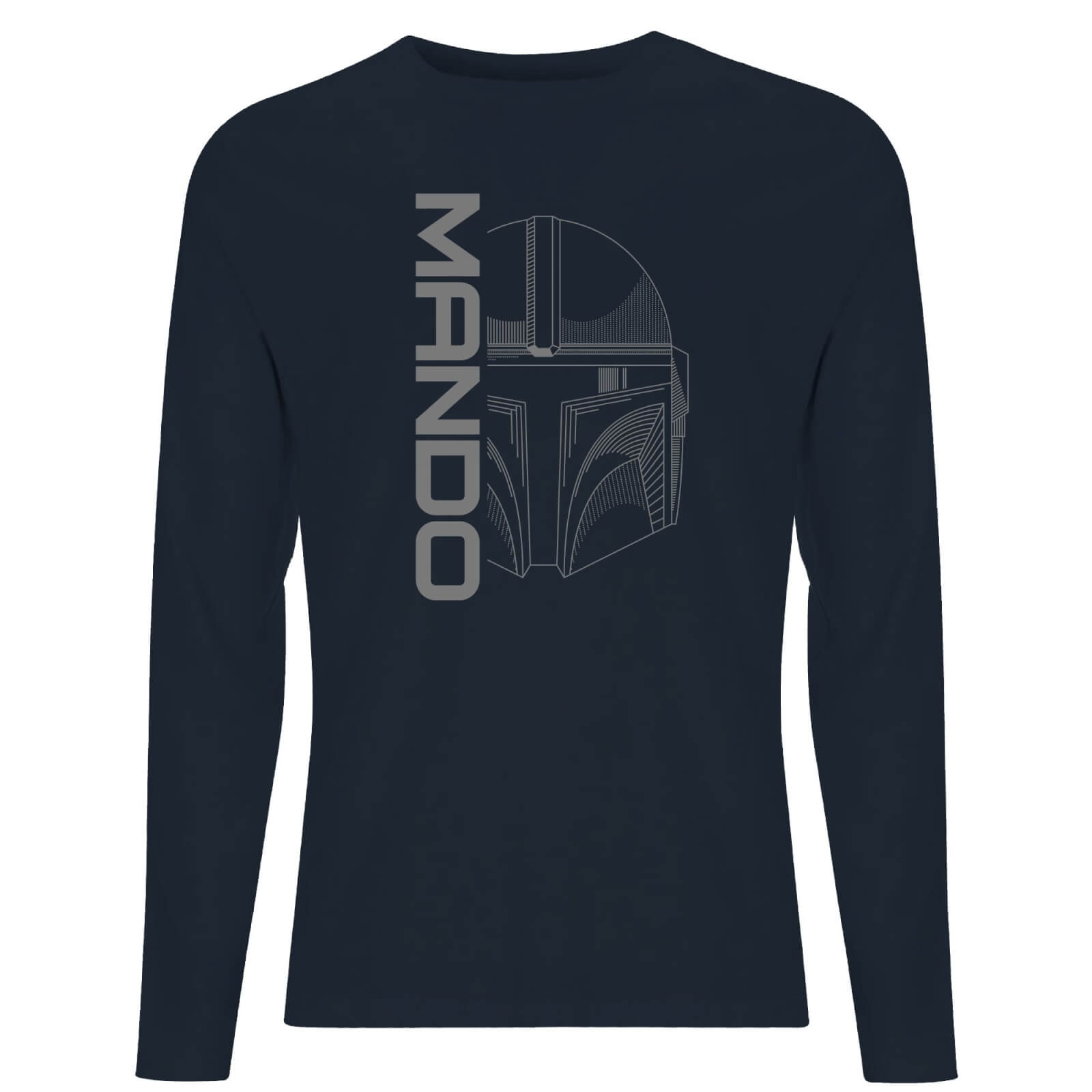 

Star Wars The Mandalorian Mando Men's Long Sleeve T-Shirt - Navy - M