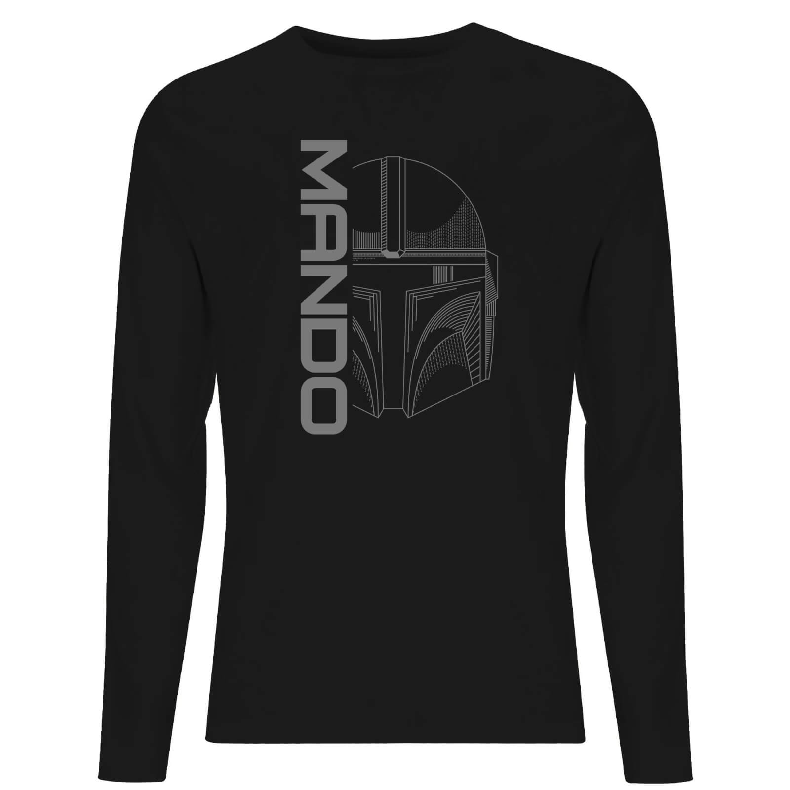 

Star Wars The Mandalorian Mando Men's Long Sleeve T-Shirt - Black - M
