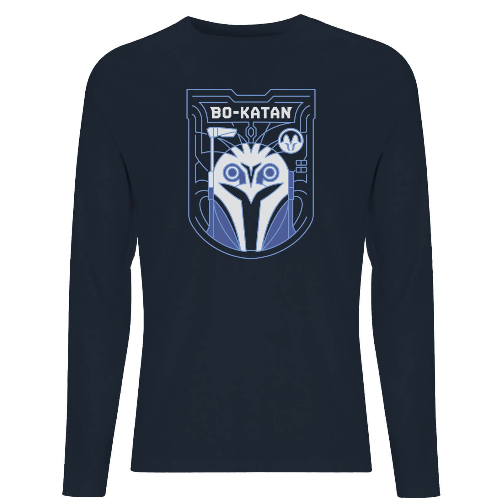 Star Wars The Mandalorian Bo-Katan Badge Men's Long Sleeve T-Shirt - Navy - M