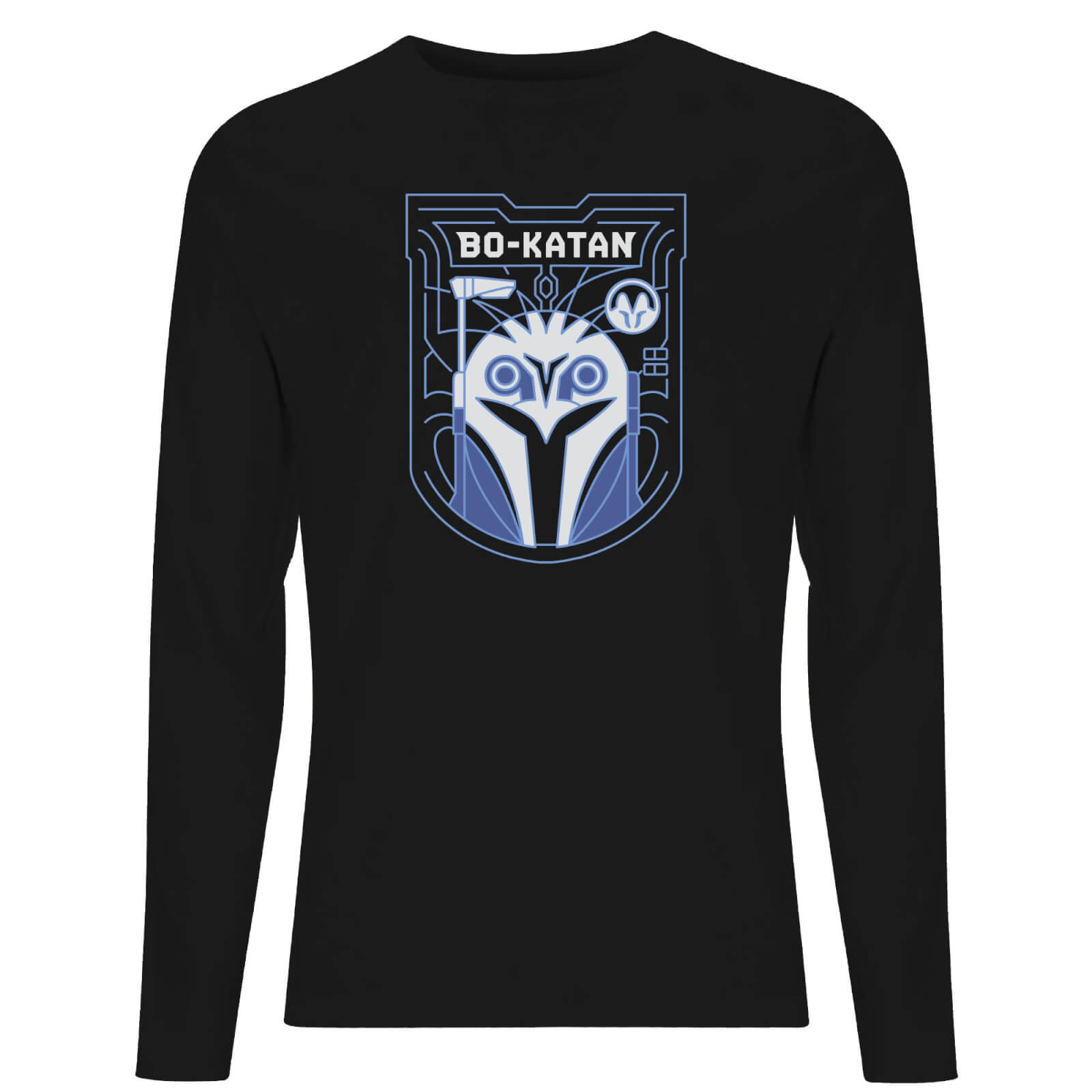 Star Wars The Mandalorian Bo-Katan Badge Men's Long Sleeve T-Shirt - Black - S