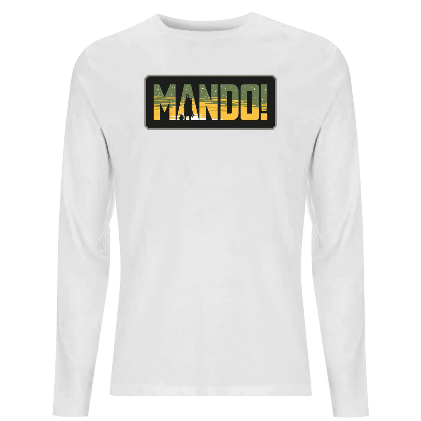 

Star Wars The Mandalorian Mando! Men's Long Sleeve T-Shirt - White - S