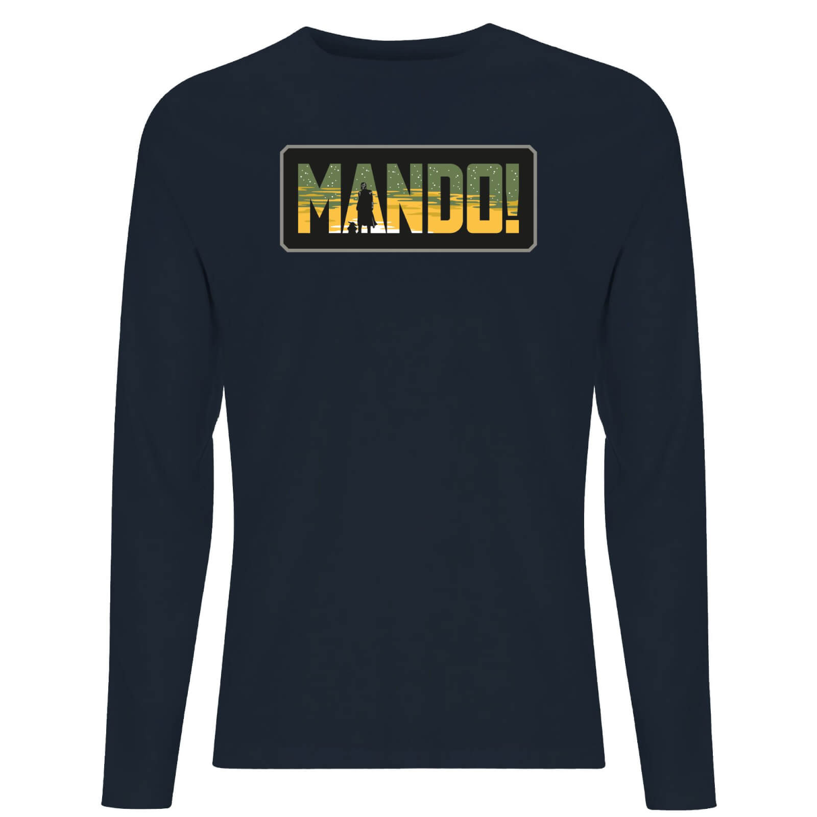 

Star Wars The Mandalorian Mando! Men's Long Sleeve T-Shirt - Navy - L
